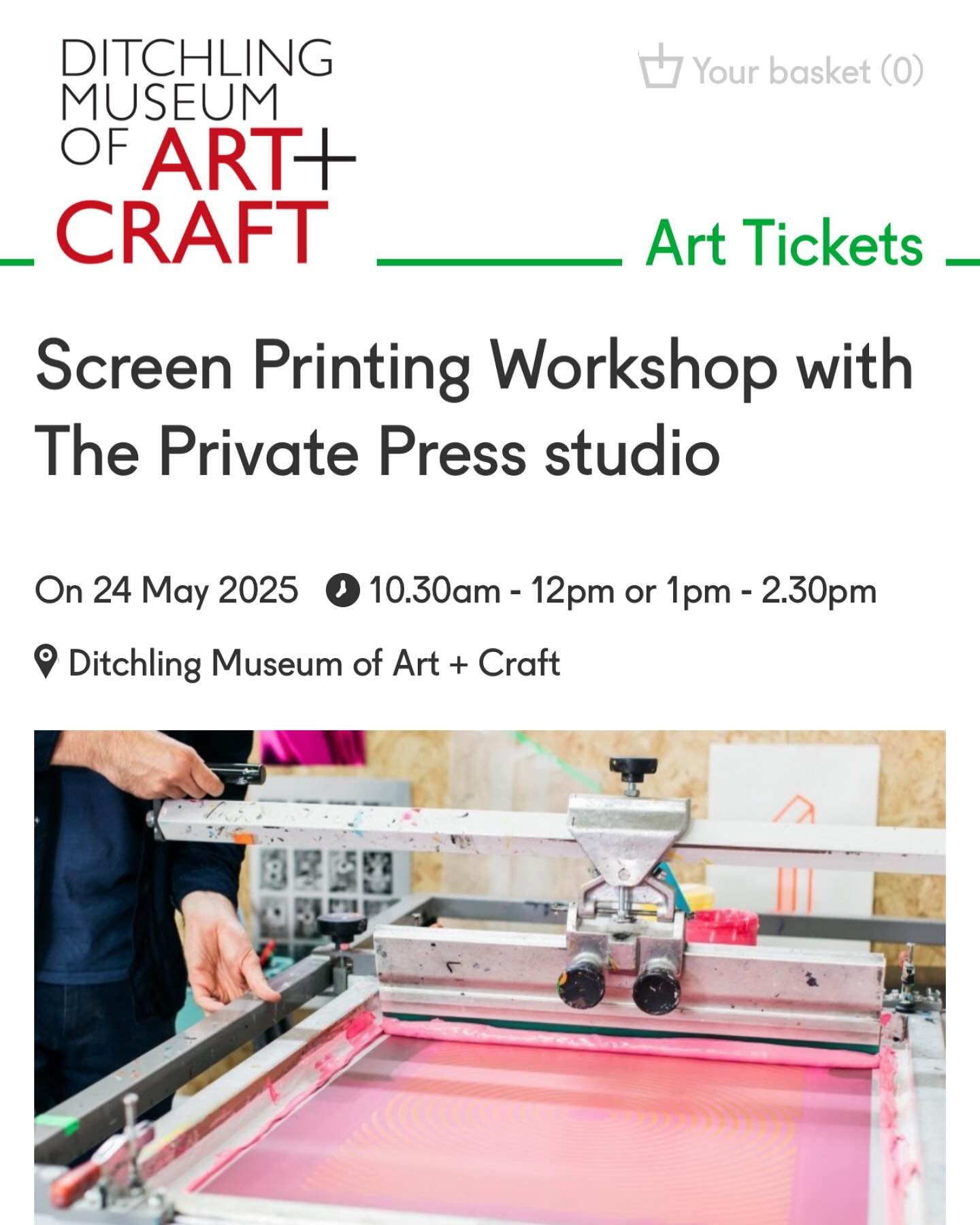Really looking forward to this one&hellip;.this Saturday we&rsquo;re hosting a screen printing workshop at the brilliant @museumartcraft. We&rsquo;re taking our pop press along for the day , and will be running two workshops all about layering colour