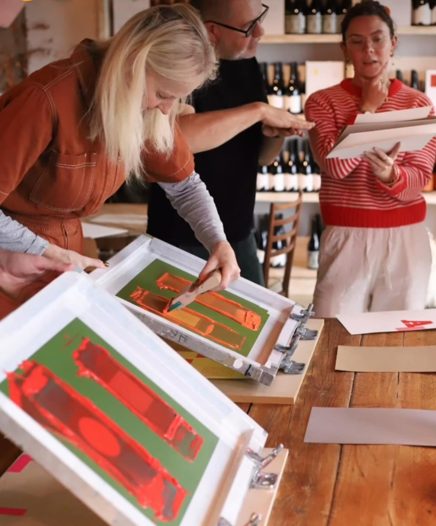 Can&rsquo;t wait to return to @tillinghamwines this Thursday with @anthonyburrill for another sold out screen printing workshop - thanks to everyone who has booked tickets, see you soon!