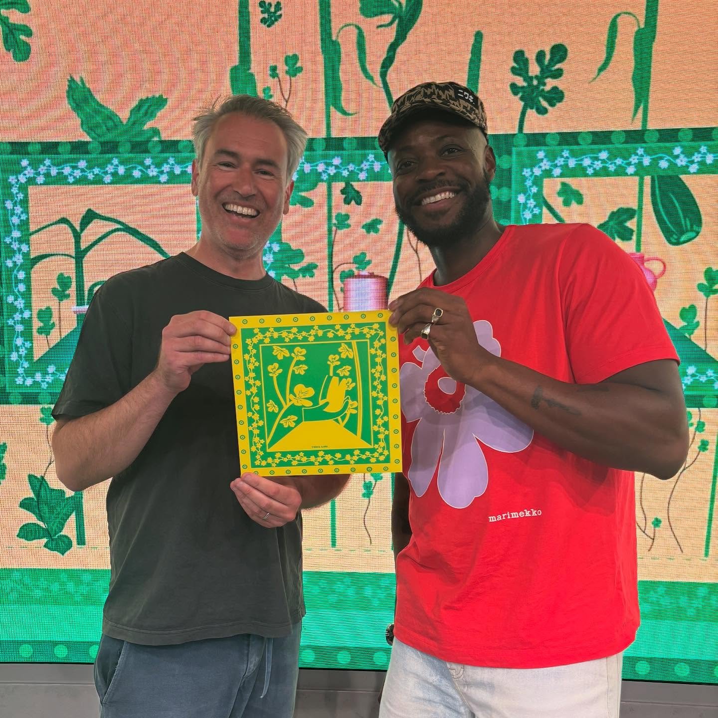 What a great day we had yesterday printing a beautiful artwork by @yinka_ilori at the grand opening of @fulham.pier. We printed green ink onto Sirio yellow paper and printed almost 100 prints across 2 hours in a sold out workshop. 

Thanks to @lucysh