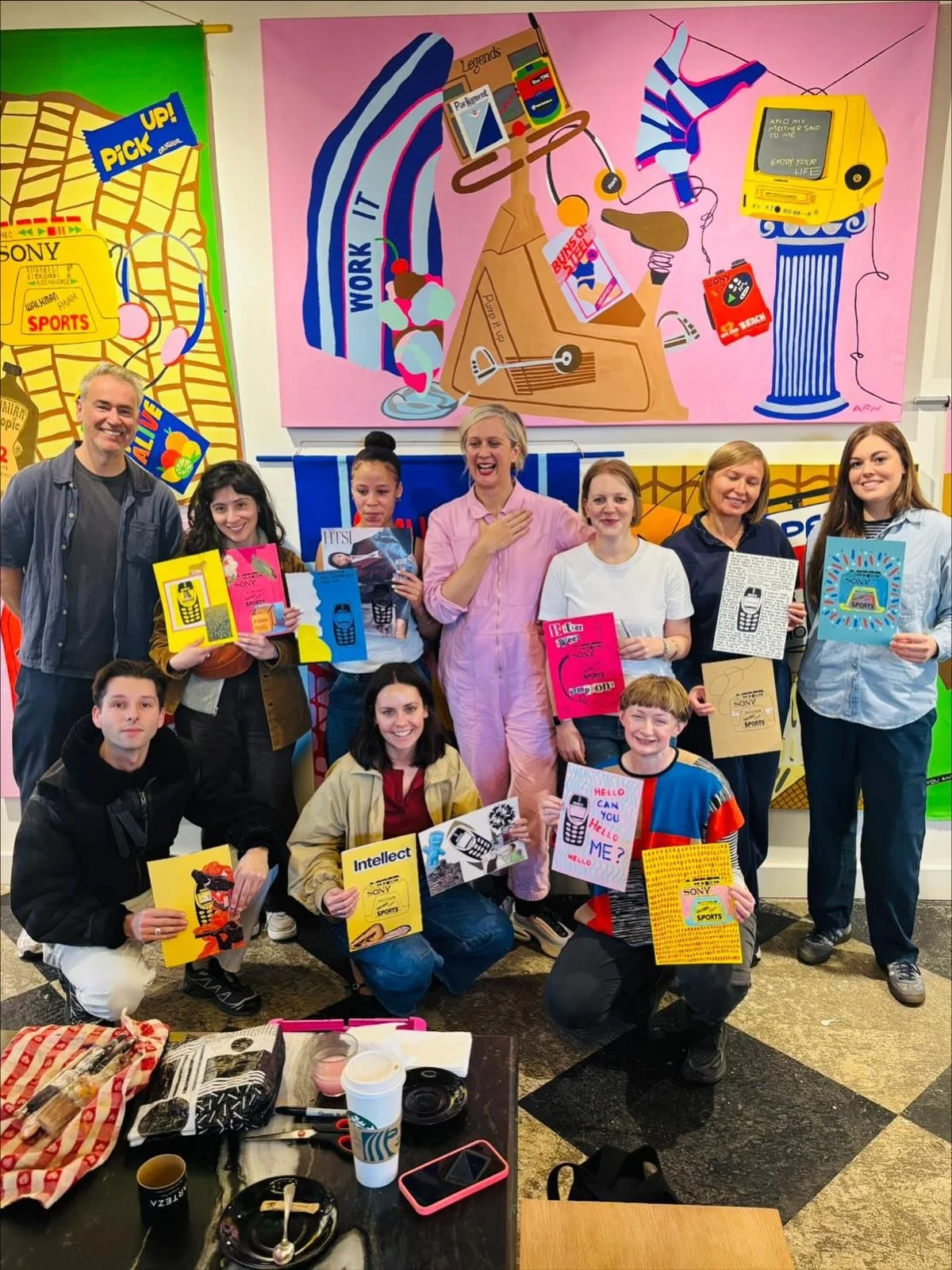 On Saturday I had such a great time with @anniefrostnicholson, taking over the amazing space @theymadethistagram in Mare Street Market in King&rsquo;s Cross. Annie&rsquo;s brilliant new exhibition &lsquo;And my mother said to me, enjoy your life&rsqu