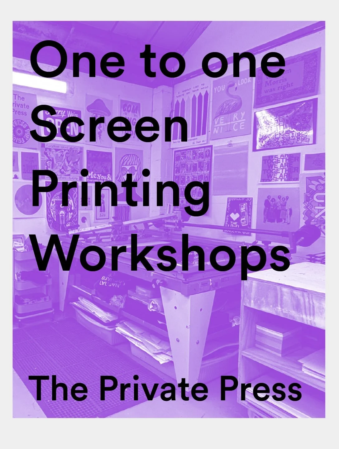 Come print with us - one-to-one workshops are now open!

Since relaunching our screen printing workshops back in the spring, it has been great to welcome so many people to the studio.

Some of my favourite workshops have been the one-to-one sessions,