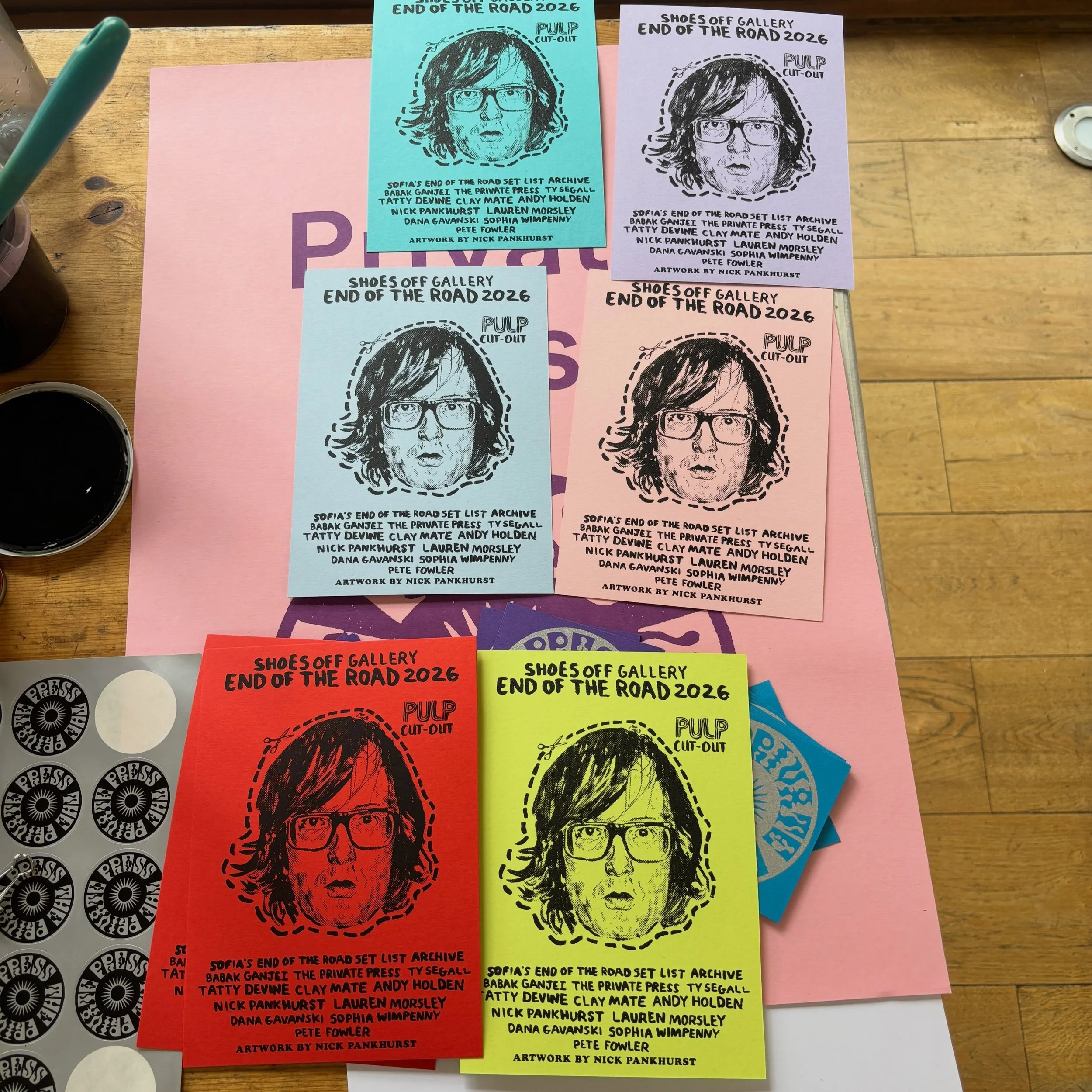 End of the Road 2026! What a weekend! Another magical few days in Dorset&hellip;.

I was there with my pop up press in the Art Gallery for the third year running, this time screen printing an A5 print of Jarvis and handing them out to anyone and ever