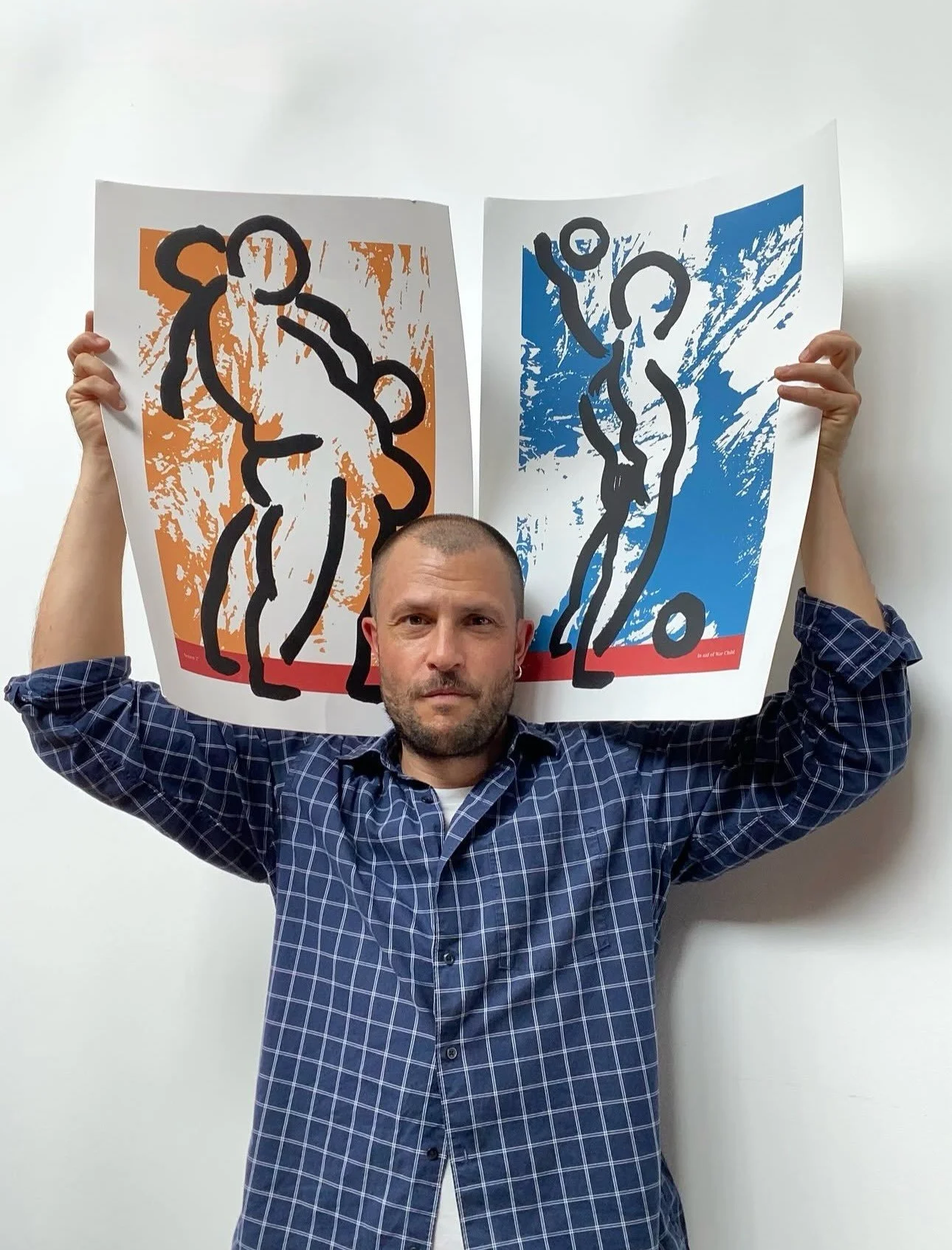 &lsquo;Figure Drawings&rsquo; by @orlandoweeks to celebrate 10 years of Secret 7&rdquo; and raising funds for @warchilduk. 

What a project&hellip;so good to collaborate with Orlando on these 2 prints. Both are 3 colours, A2 size, signed and numbered
