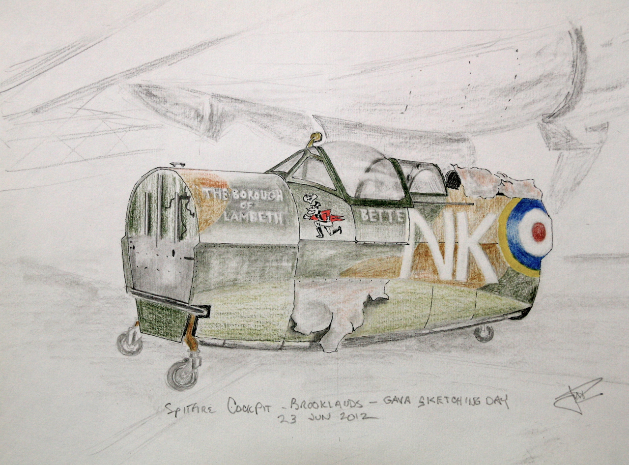 Spitfire Cockpit at Brooklands