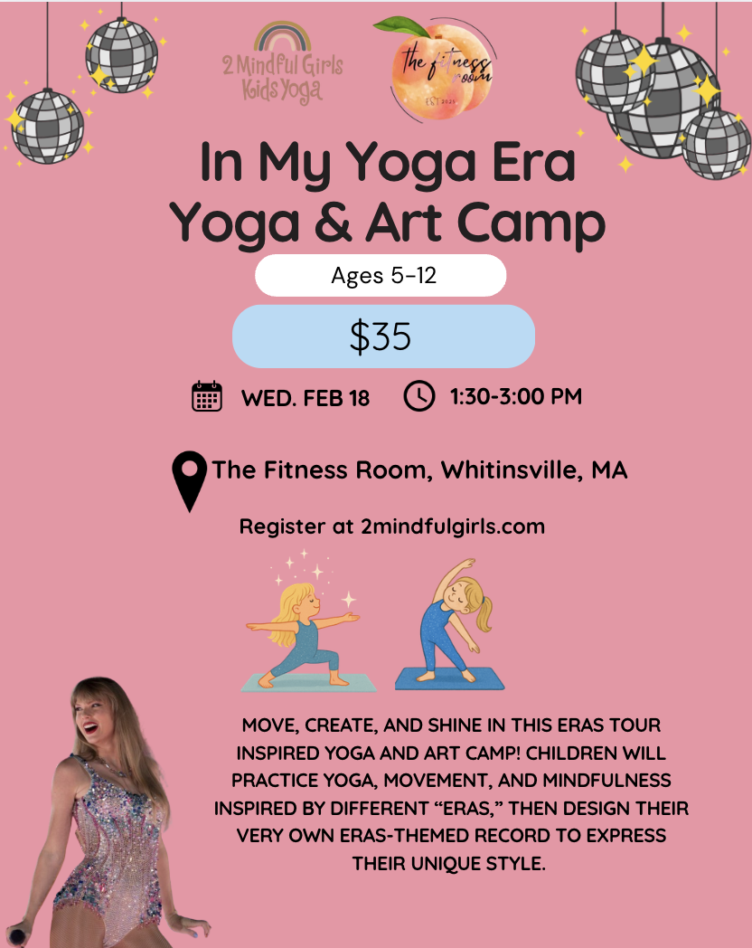 In My Yoga Era Taylor Swift Yoga & Art Camp at The Fitness Room, Whitinsville