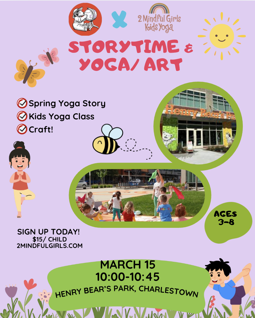 March Story Yoga and Art at Henry Bear's Park