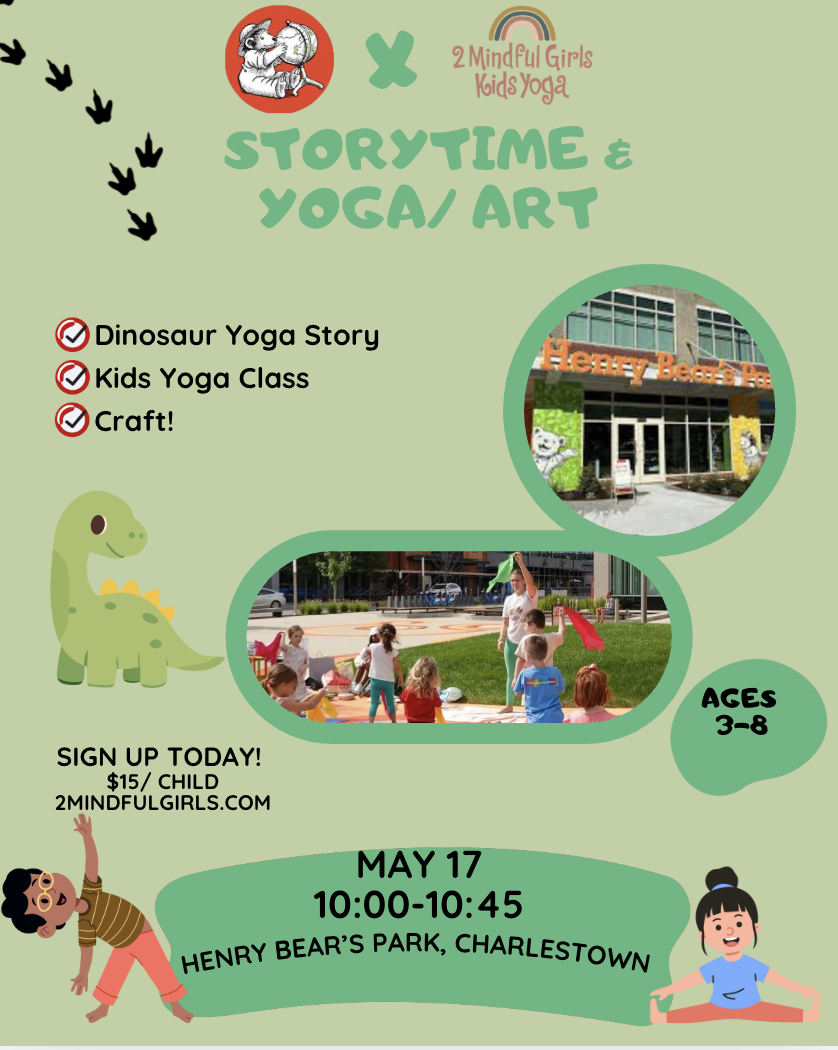 May Story Time, Yoga, and Art at Henry Bear's Park
