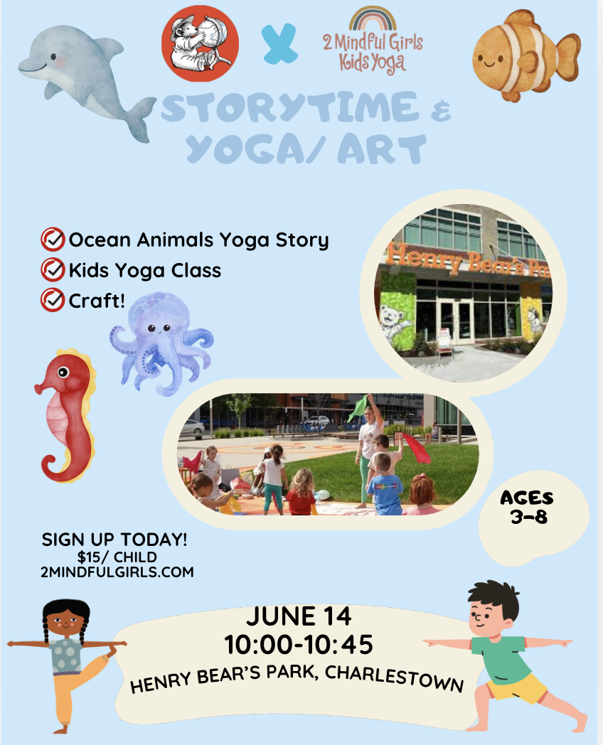 June Story Time, Yoga, and Art at Henry Bear's Park