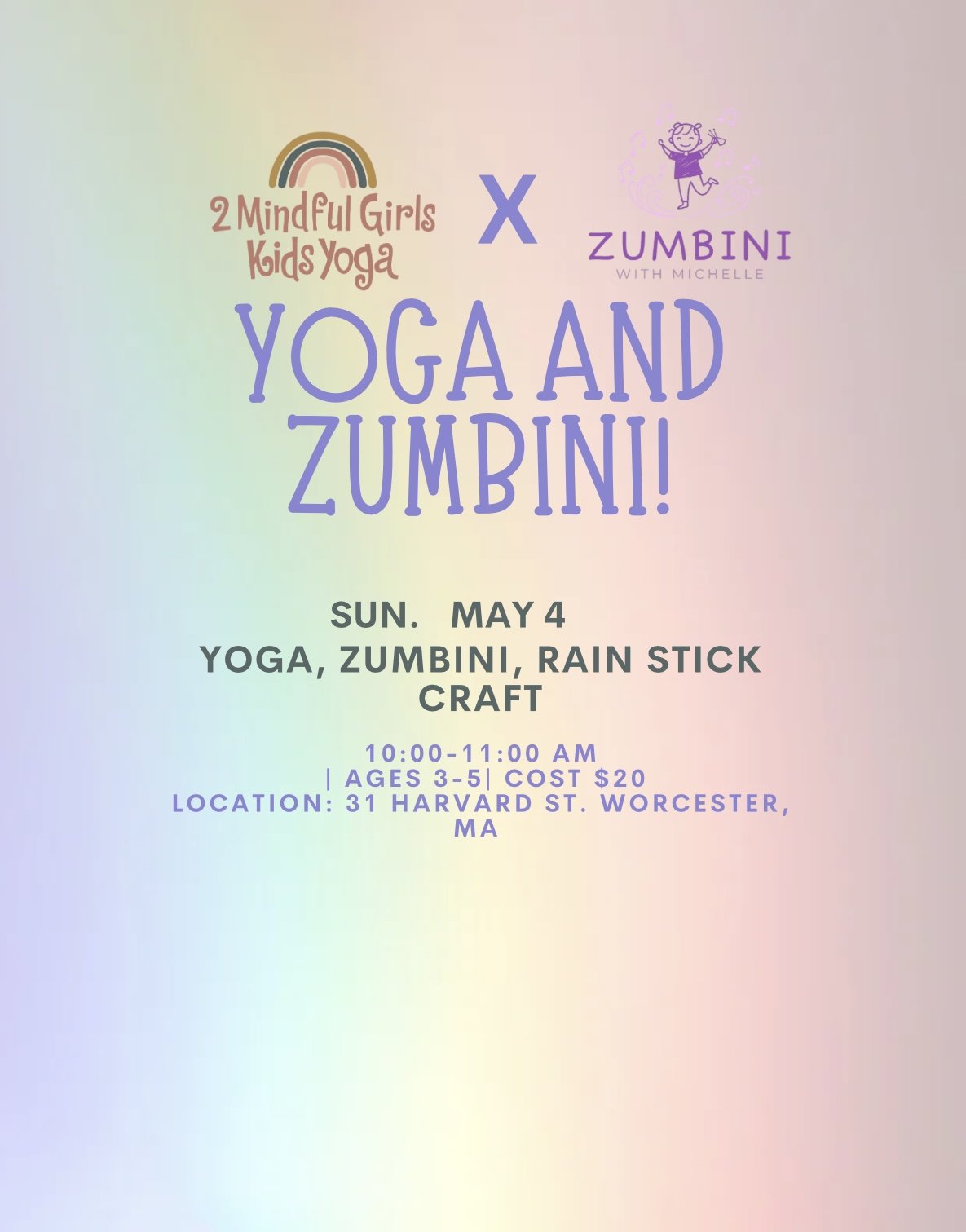 Zumbini + Yoga for Kids (Ages 3-5)