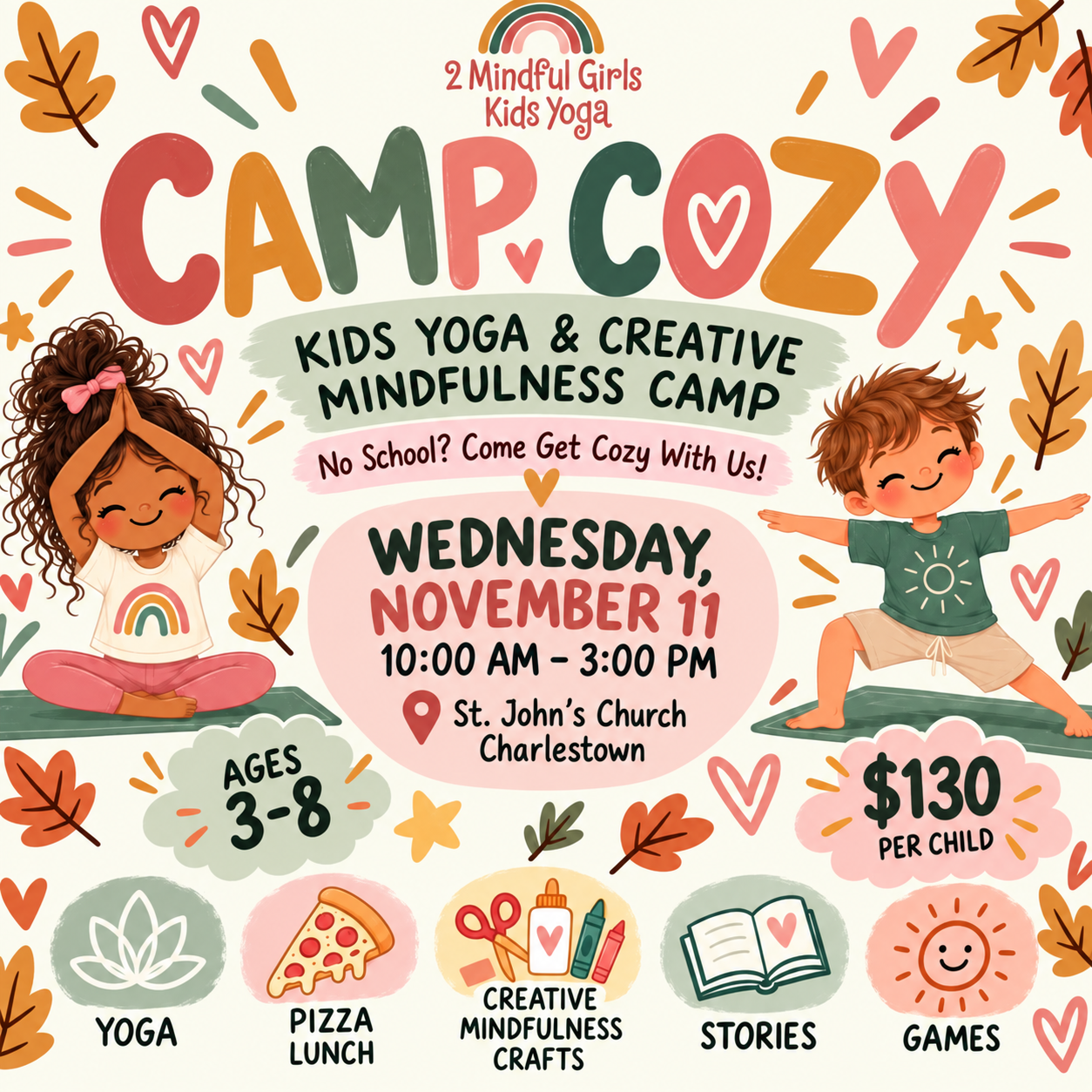 🍂Camp Cozy: Kids Yoga & Creative Mindfulness Camp 🍂