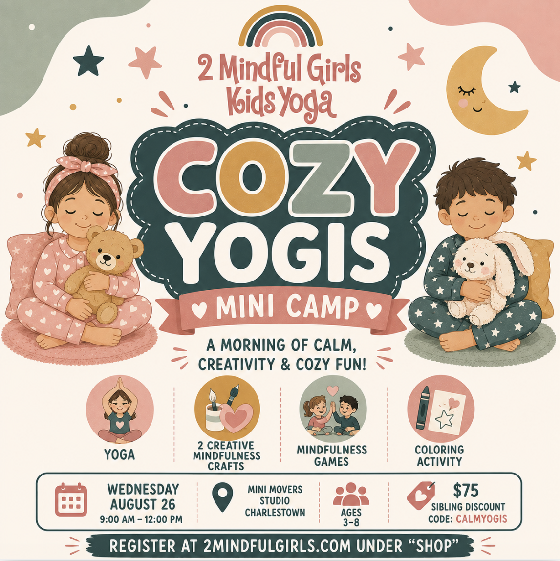 Cozy Yogis Mini Camp 🌙🧸✨