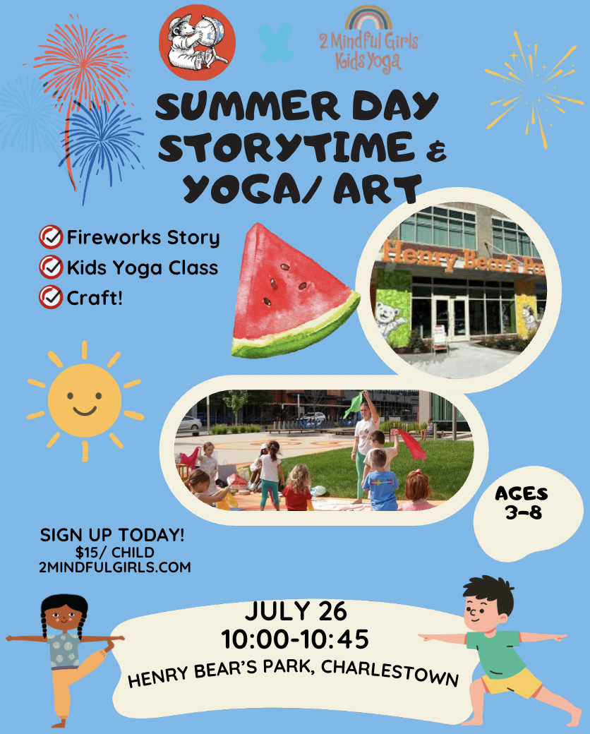 July Yoga, Story, Craft at Henry Bear's Park