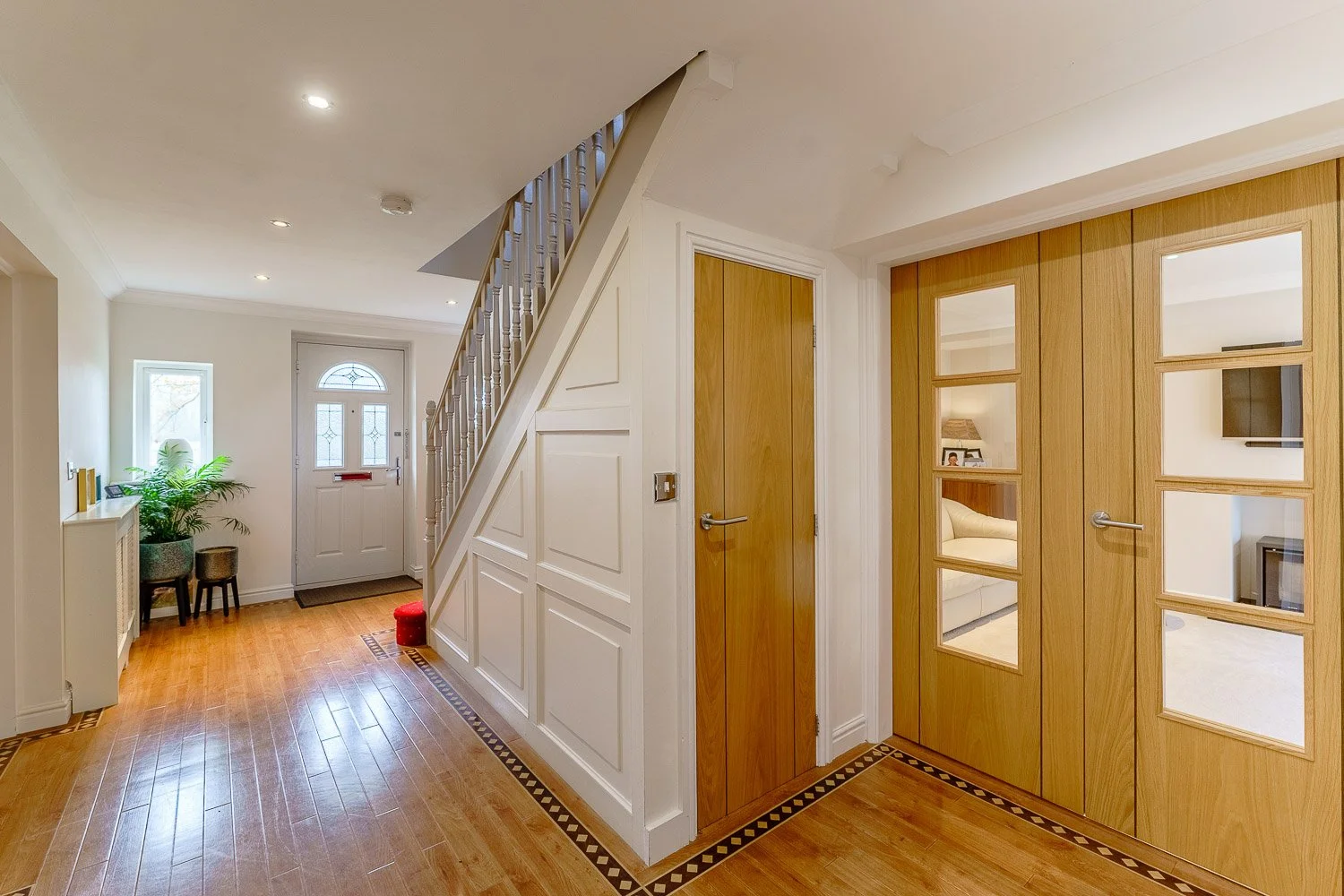 Hallway through to the front door property photography in Selby