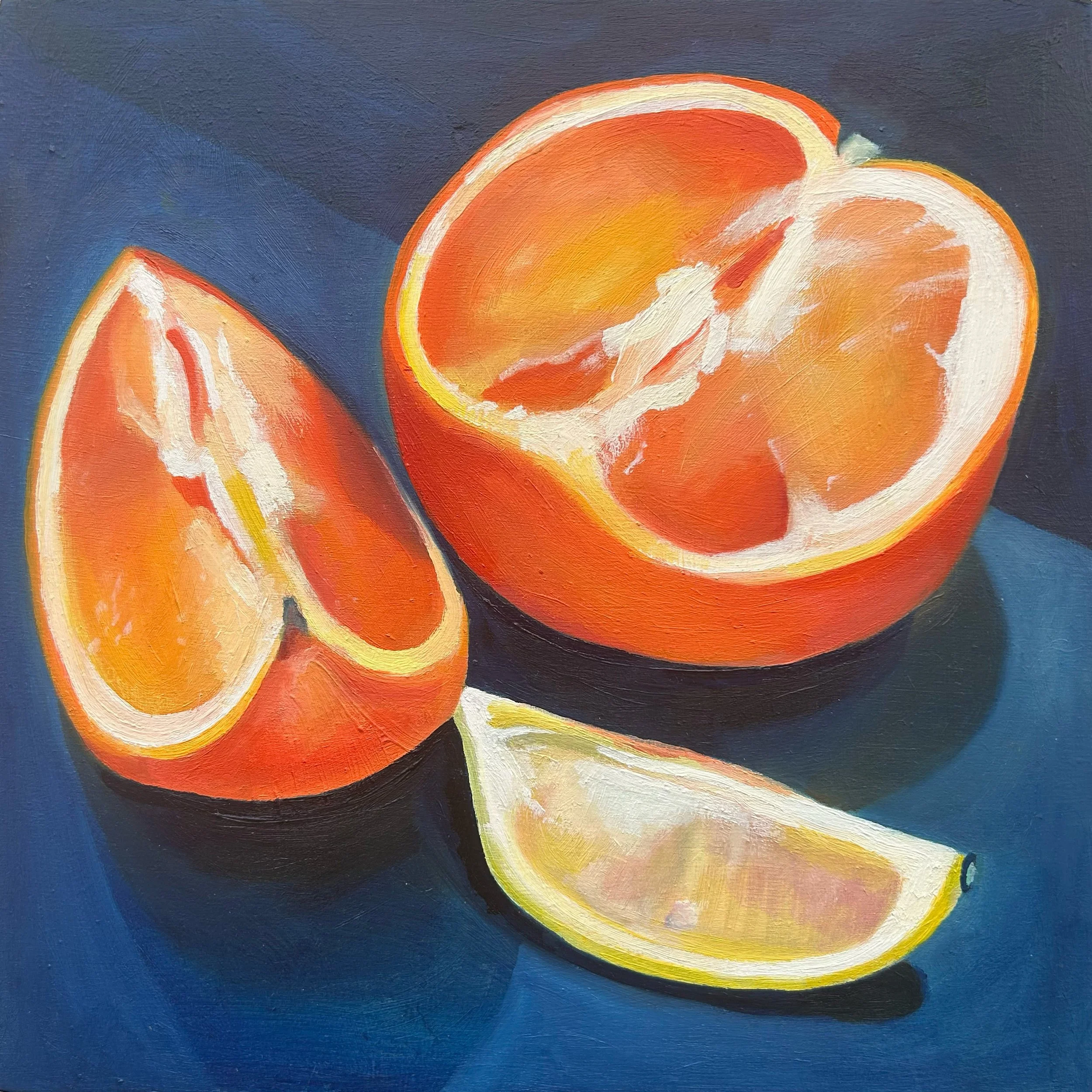 Oranges and Lemons 1  | Oil on Cradled Wood Panel
