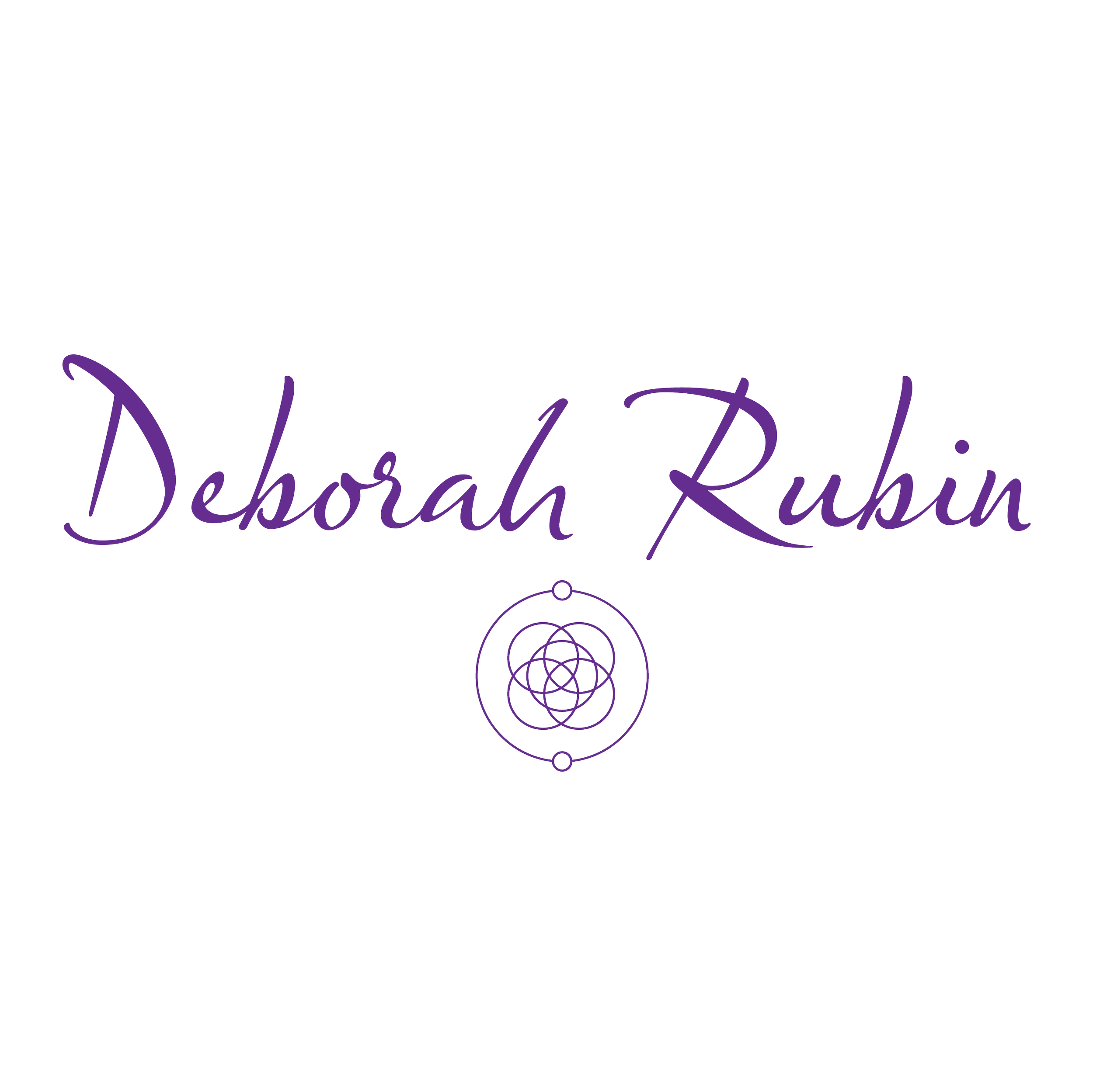 Logo . Deborah Rubin Yoga . Victoria B.C.