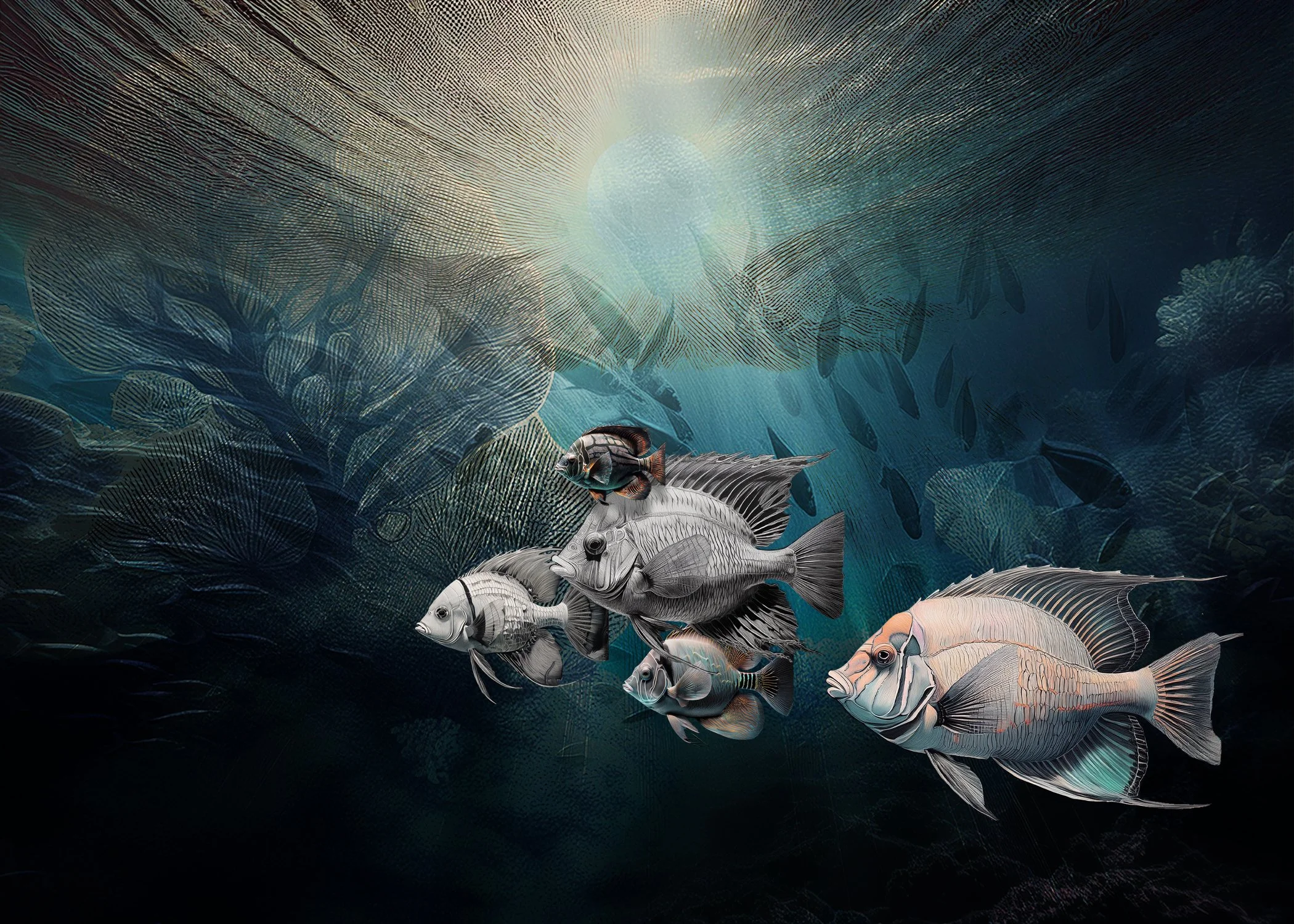 Fishes, Photoshop & Photoshop AI