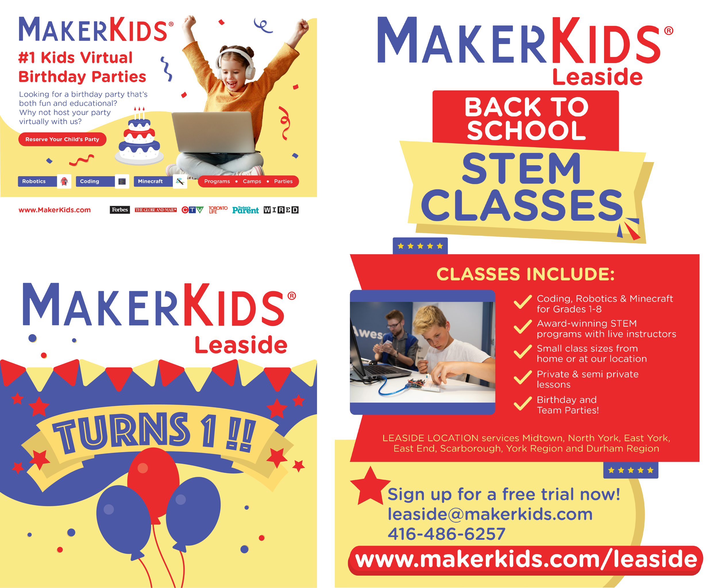 Promos . MakerKids Leaside . Toronto