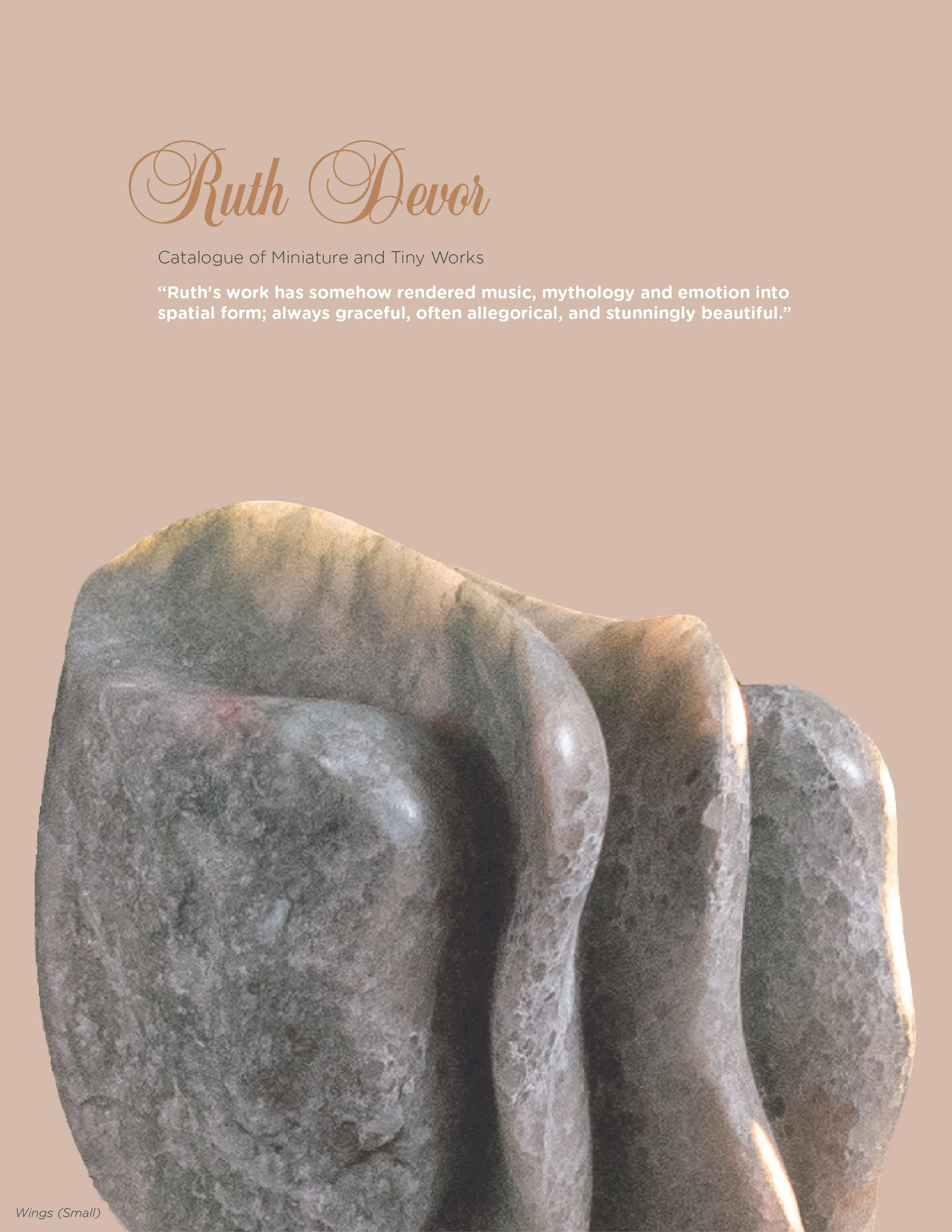 Cover . Catalogue of Miniature Sculptures