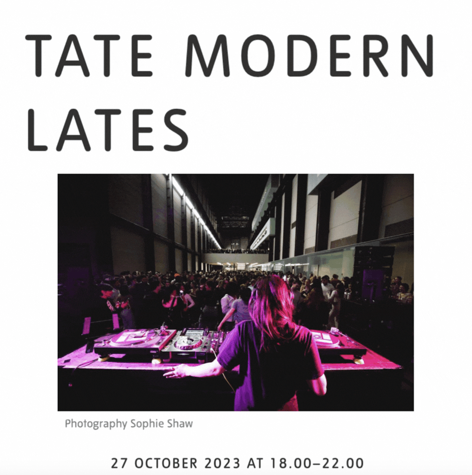 Projection - Tate Modern Lates : De l'acte de réparer