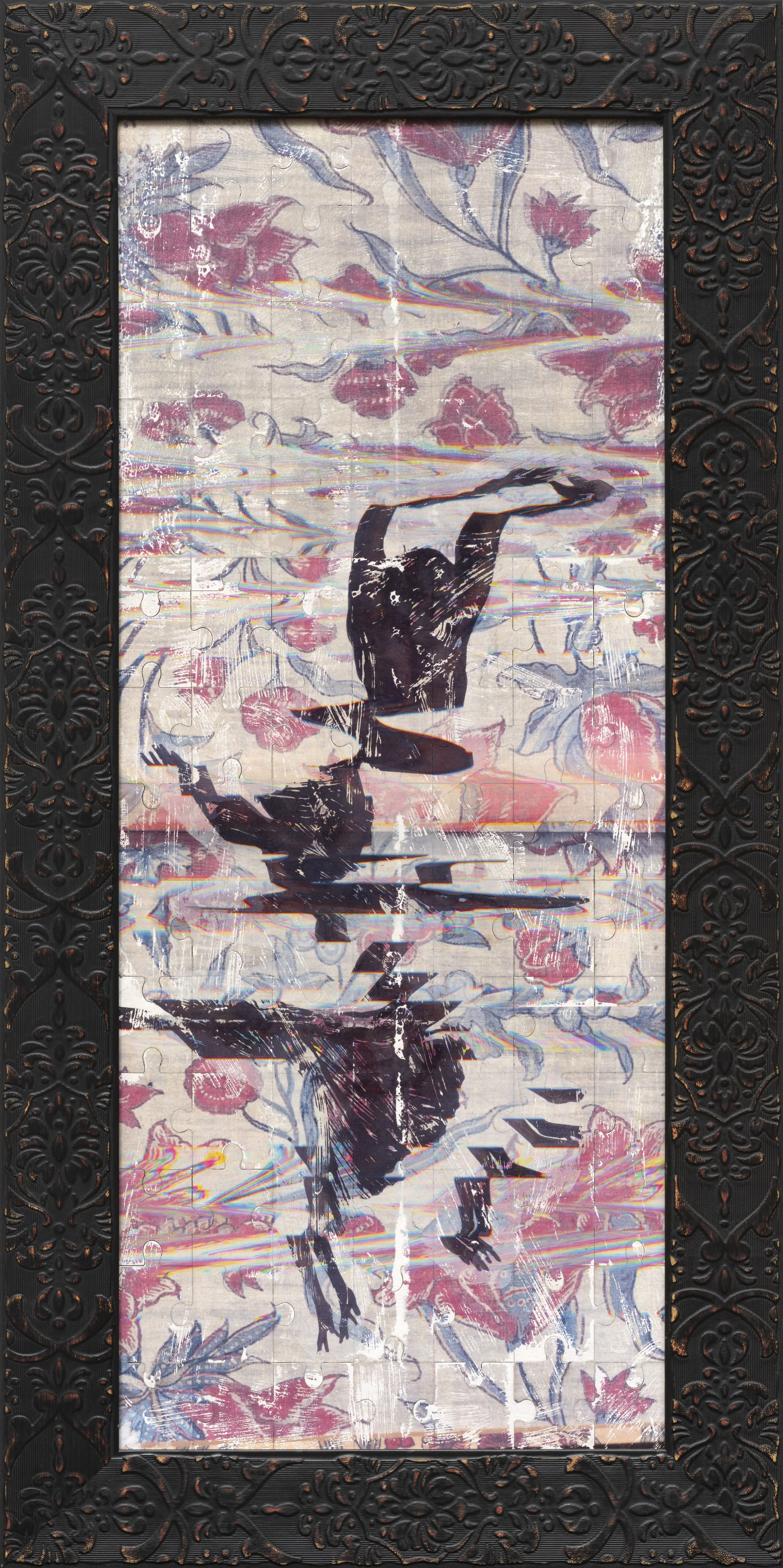 Naomi Lulendo, Belle de ... (Éclipse totale), 2025
Transfert photographique sur pièces de puzzle, 98 x 49 cm