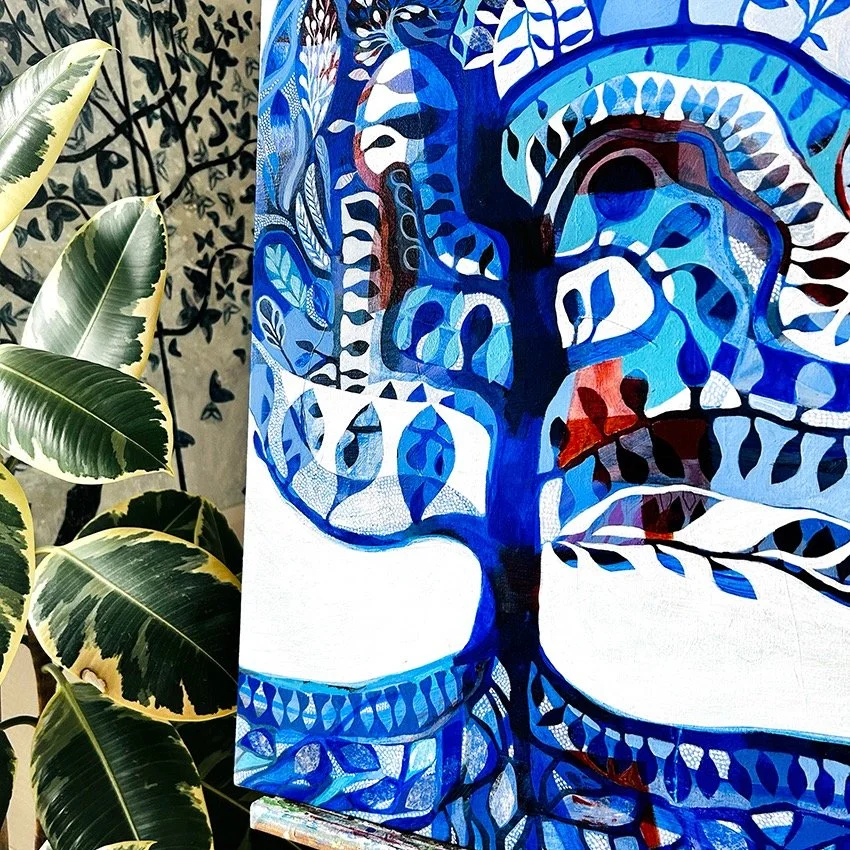 Bonjour !
L&rsquo;Arbre source bleue est disponible 🌳💙
Apr&egrave;s plusieurs ann&eacute;es &agrave; colorer mon espace de ses nuances et de son feuillage vibrant, il est pr&ecirc;t &agrave; trouver une nouvelle maison.
🖼 Format F15 : 65 x 54 cm
?