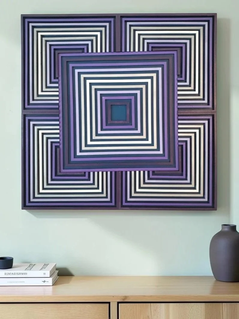 'Imperfect' Ombre Wooden Wall Art