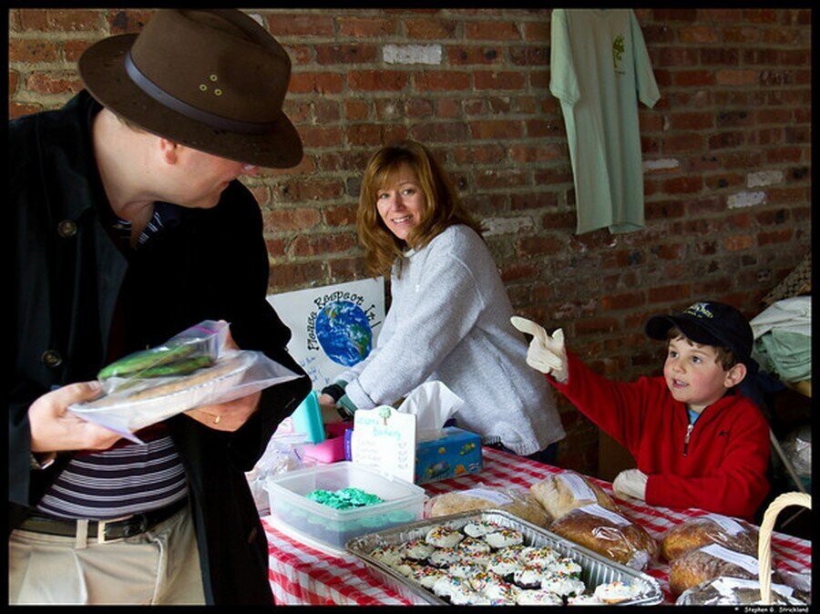  The bake sale is always a hit - Earth Day 2010 