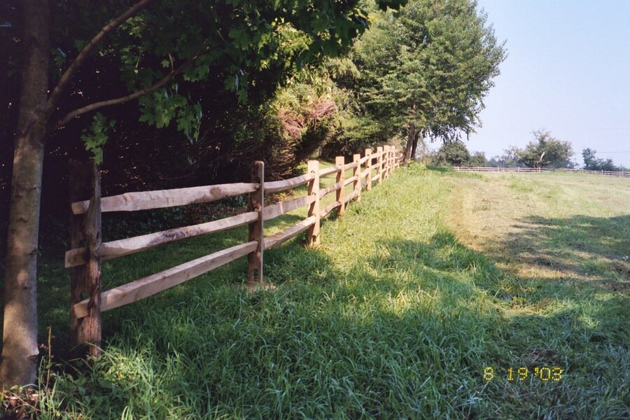  Path along a rail fence at Bayonet Farm - photos by Sam Shramko 