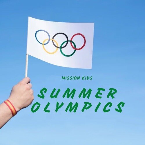 This Sunday during all service times!! Mission Kids is having some extra fun and a little competition for our 3rd annual Summer Olympics Sunday!

After worship and the next Bible story from our Up In The Air series about Elisha, we&rsquo;re playing a