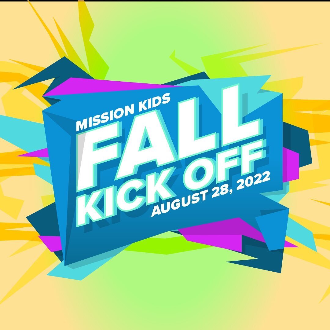 YOU&rsquo;RE INVITED!!! We&rsquo;re celebrating the start of the new school year with a PARTY!!! 

Don&rsquo;t miss the biggest party of the year in Mission Kids, complete with inflatables, big games and competitions, obstacle courses, messy art, wat