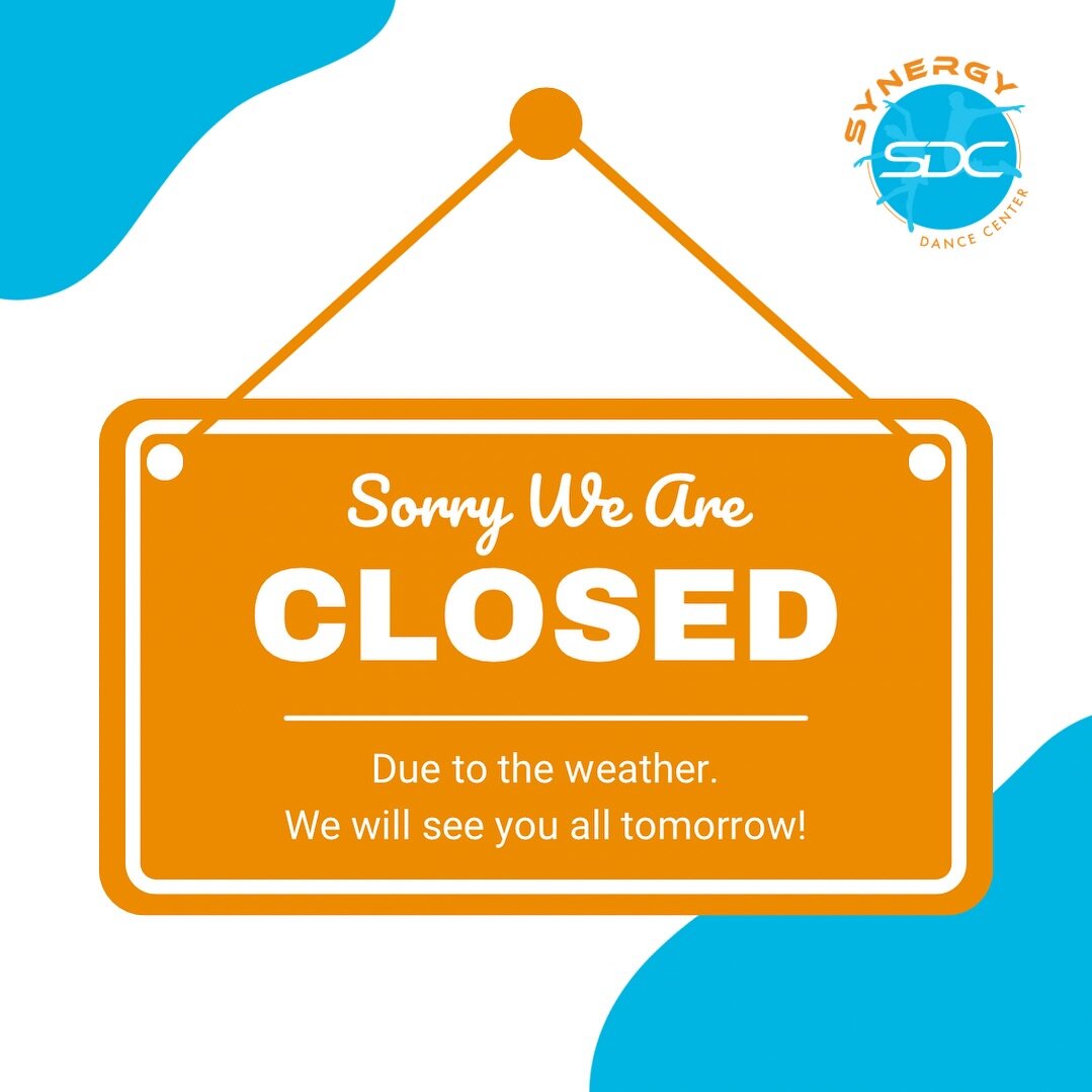 Due to the weather, we are CLOSED tonight 1/9! 😞 See everyone this week! 🩵🧡