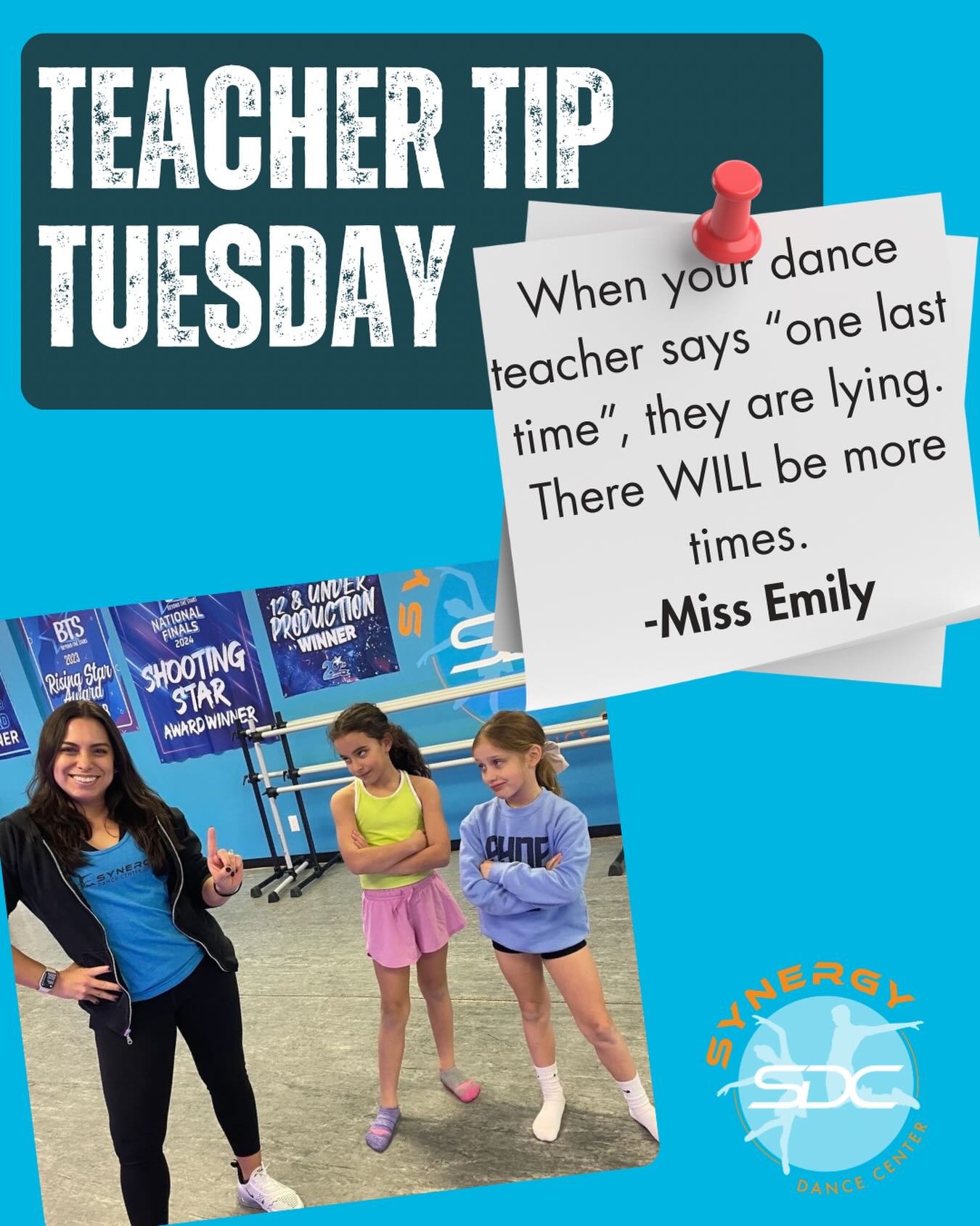 No truer words have been spoken. 🙌🏻 

#sdcpafam #synergydancepa #dancestudio #dancelife #danceteacher