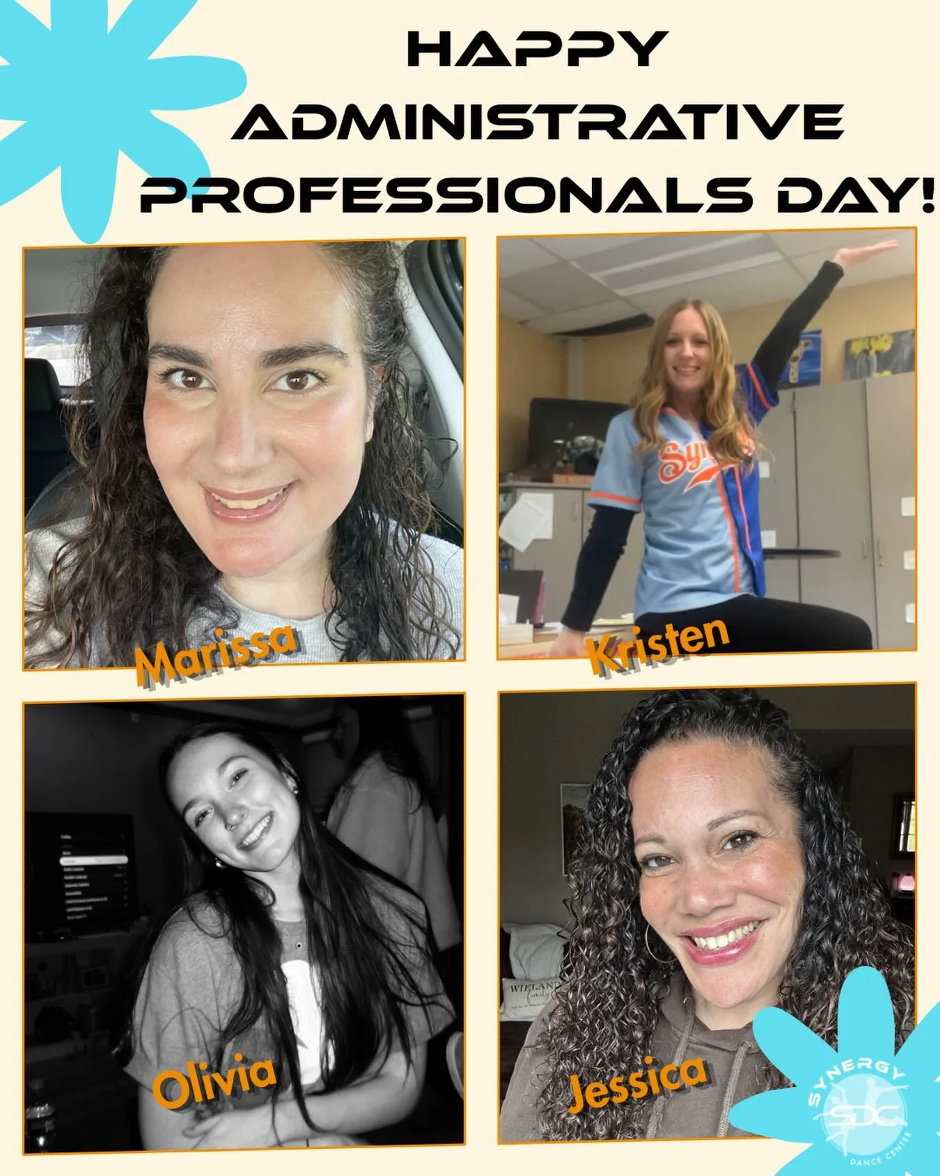 Happy Administrative Professionals Day to our Synergy Experience Team &mdash; Marissa, Kristen, Olivia, and Jessica! 🎉

From the moment you walk in, they set the tone &mdash; smiling faces, welcoming energy, and always ready to help.

Answering phon