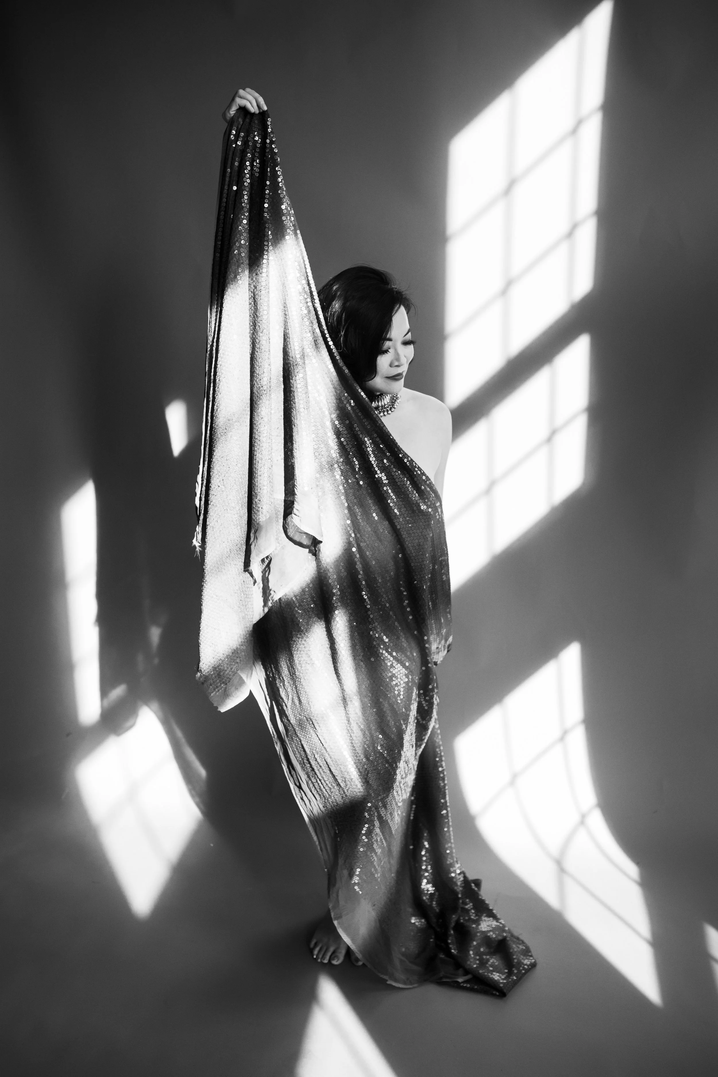 Ms S glamour portrait session at Eclipse Boudoir Photography Boston
