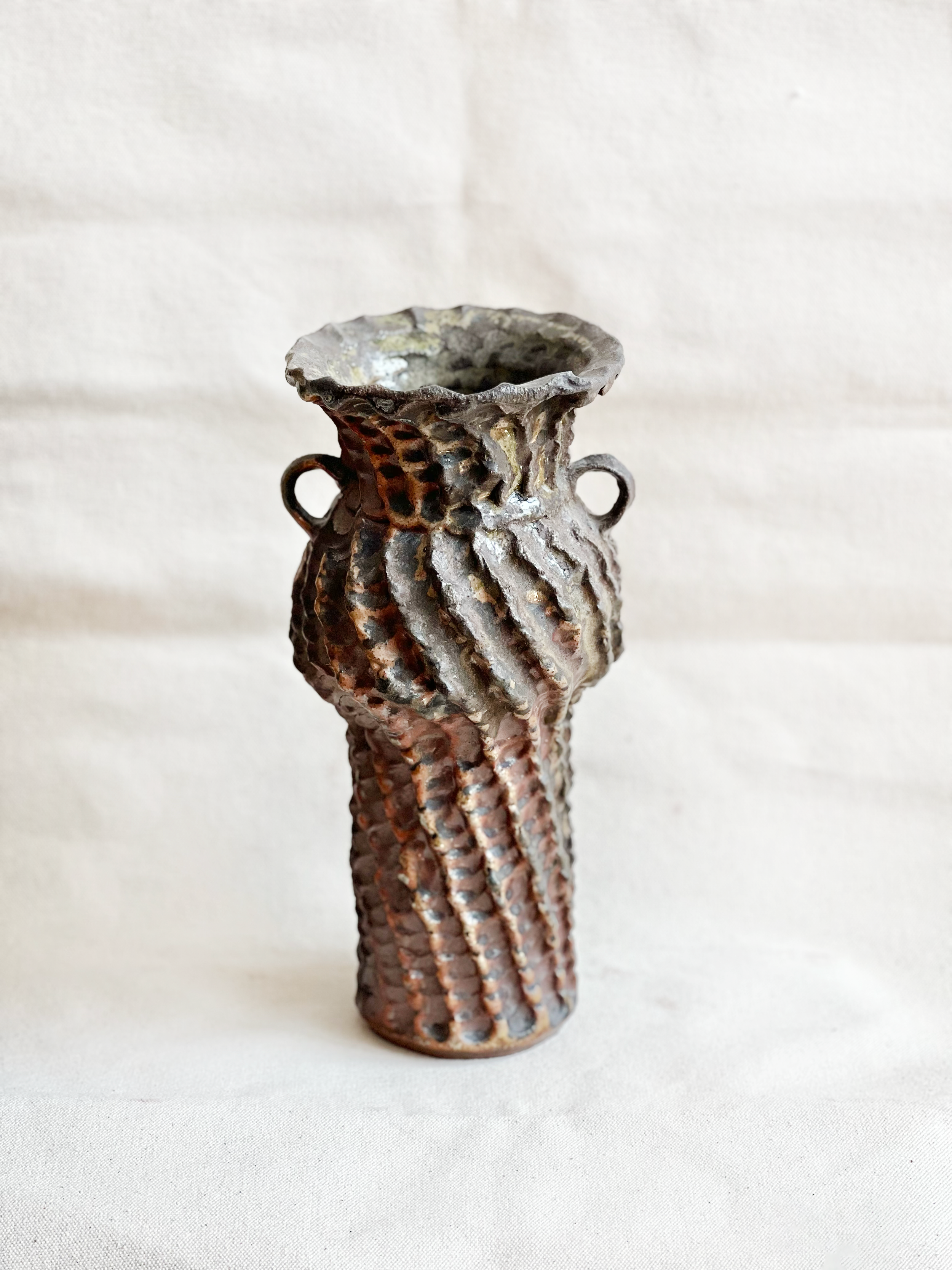 Wood fired vase