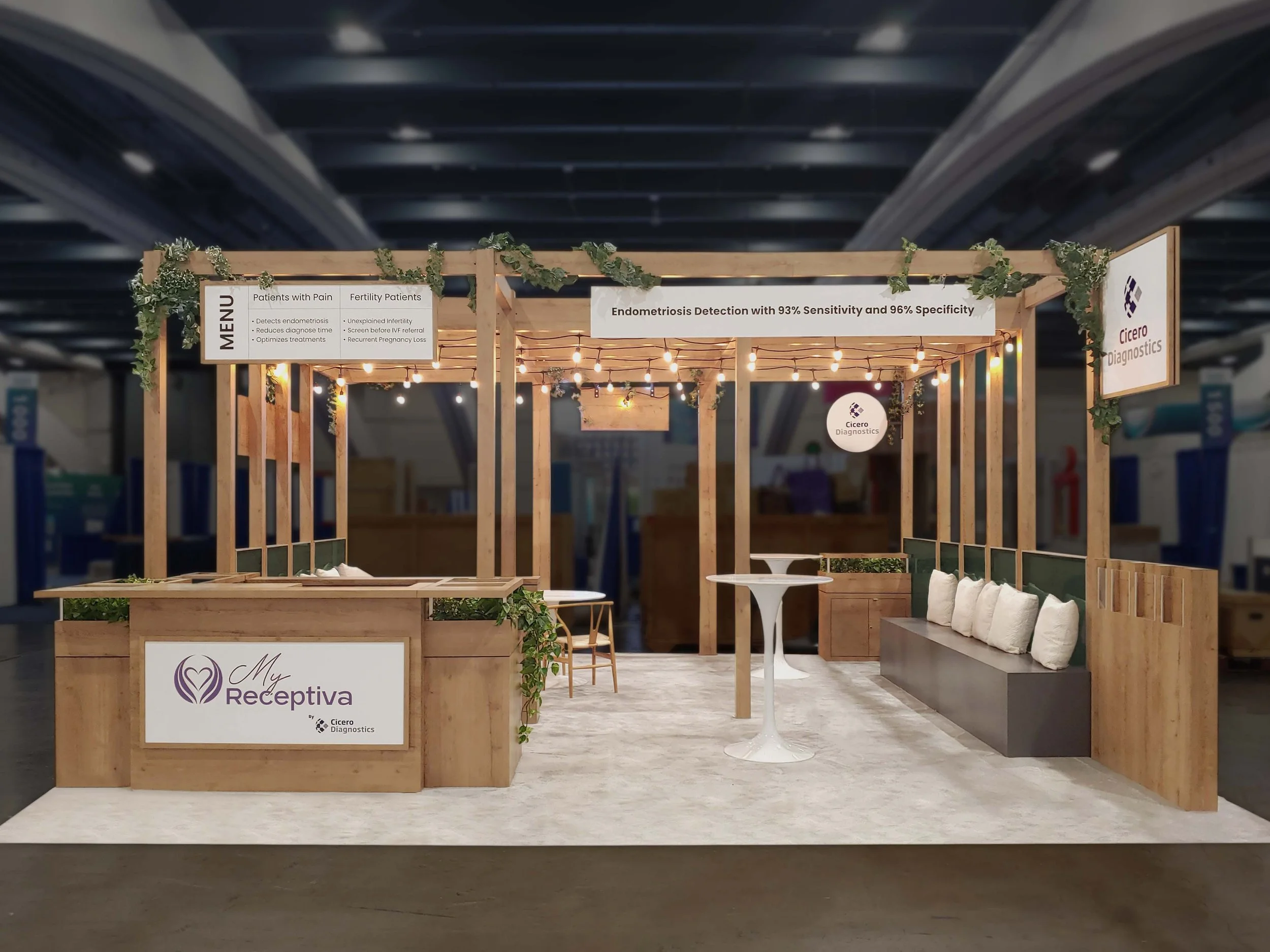 Custom Trade Show Booth 20x20 – Cicero Dx at ACOG, ASRM, & AAGL 1