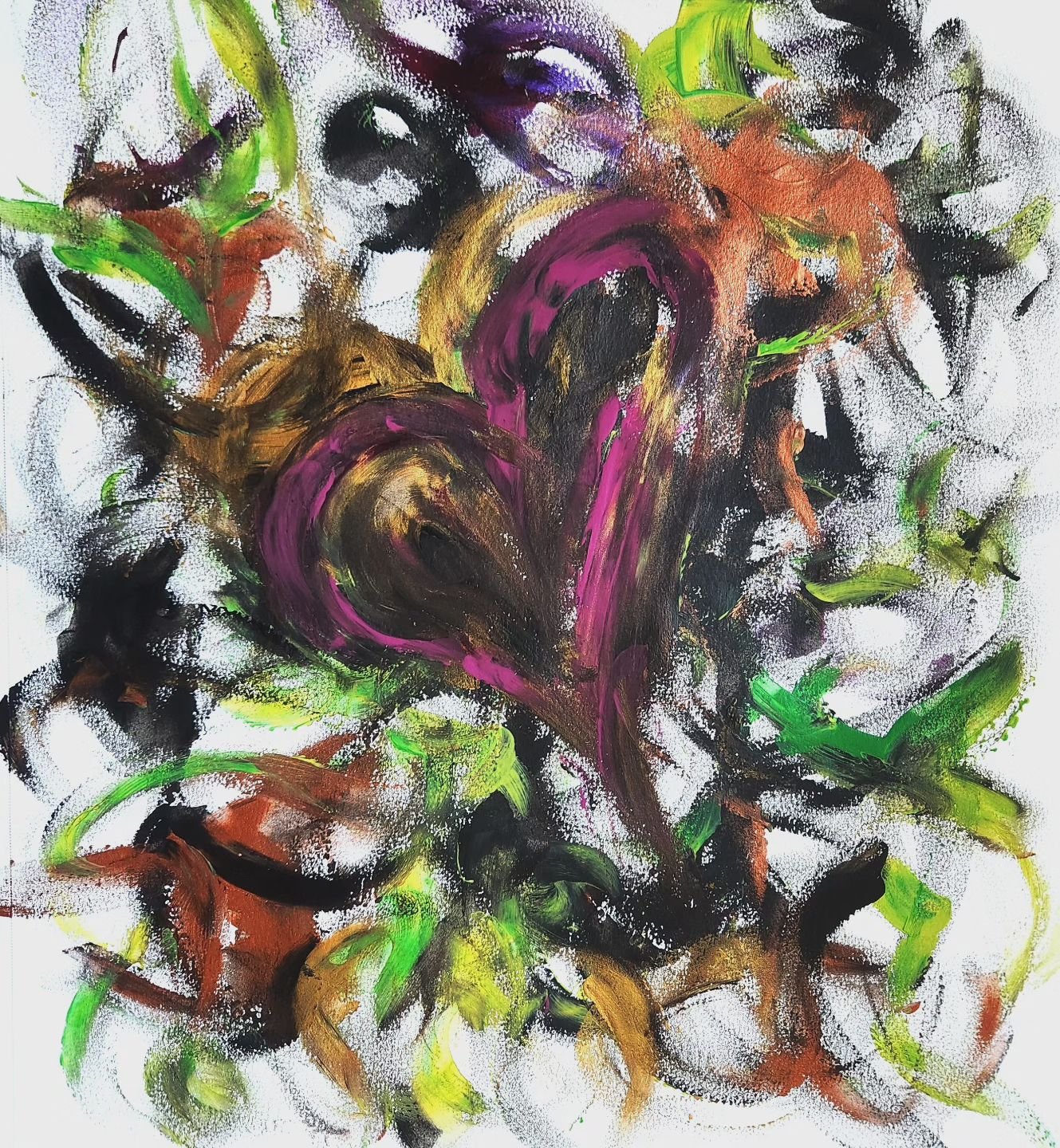 Because I looooooove my prime rib. 😋😋😛💚

11&quot;&times;14&quot; acrylic on paper 

#fingerpainting #abstract_artpost #abstracted #abstractexpression #honestart #texturalabstract #Kamelyta #insanelyinspiredinstagram #artoninsta  #colorfulartwork 
