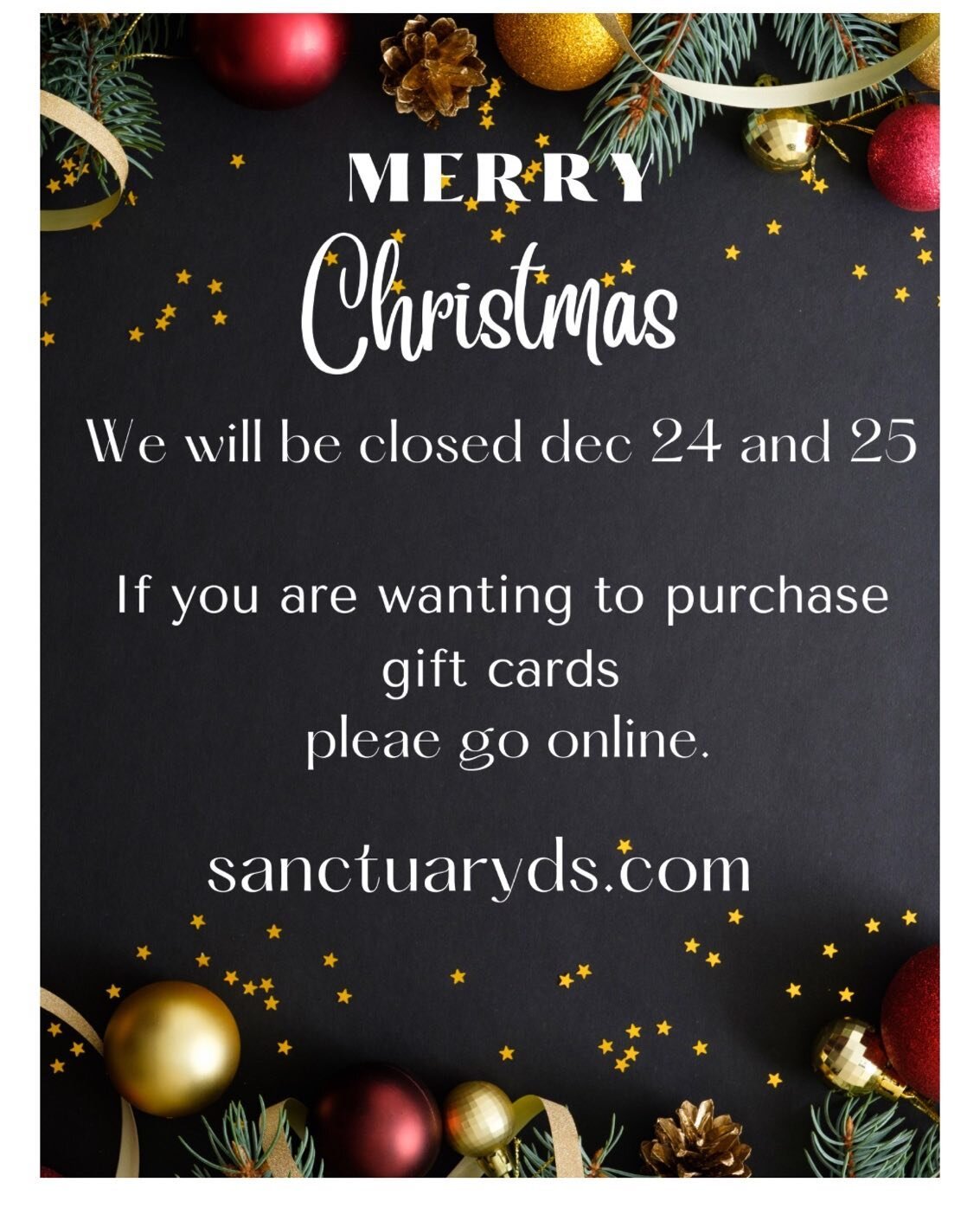 #sanctuary # sanctuarydayspa #spa  #massage #facial #giftcards #xmasgiftcards #shopsmall