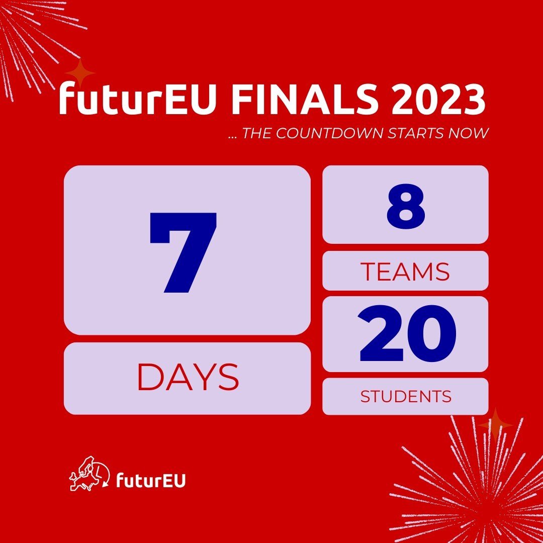 📢 Join us (online) on 21 April for the oral rounds of the futurEU competition 2023!

🙌🏻 Mark the dates in your calendar and stay tuned for more teams introducing their topics on our channel💡

For more info on the finals &amp; registration
➡️ chec