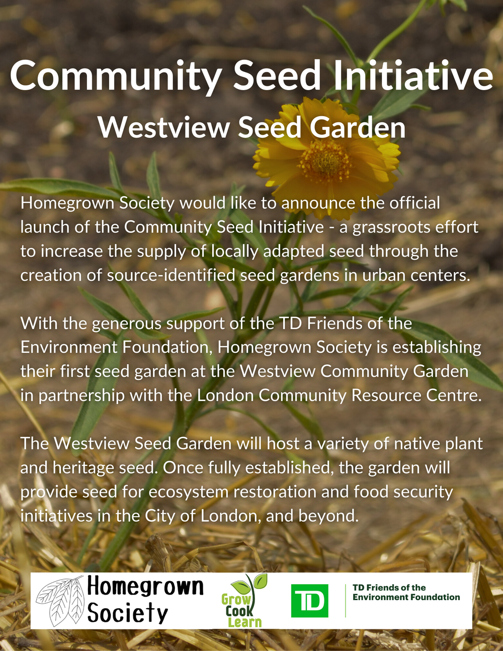 Community Seed Initiative Official Launch — Homegrown Society