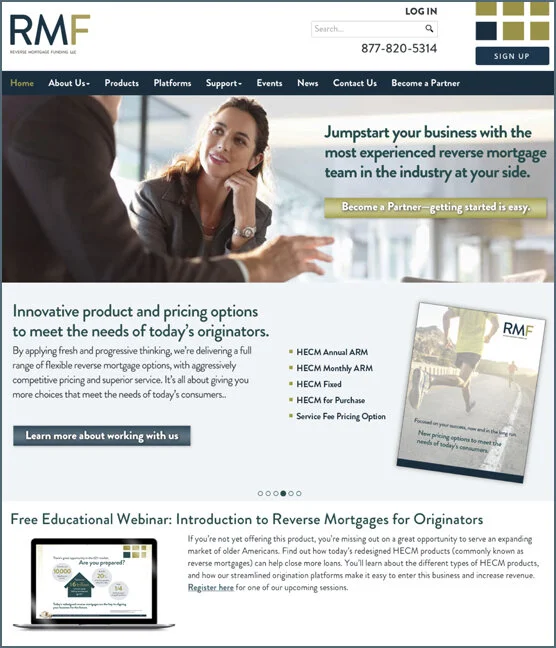 B2B website for prospects and partners