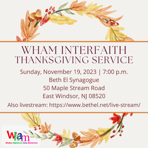 WHAM Interfaith Thanksgiving Service