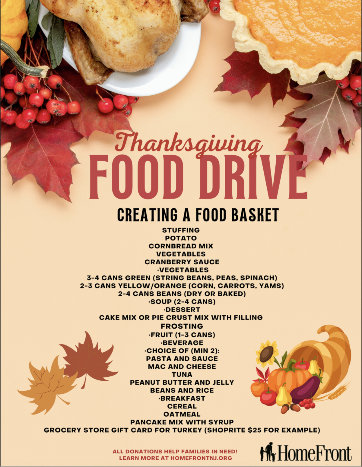 HomeFront Thanksgiving Food Drive