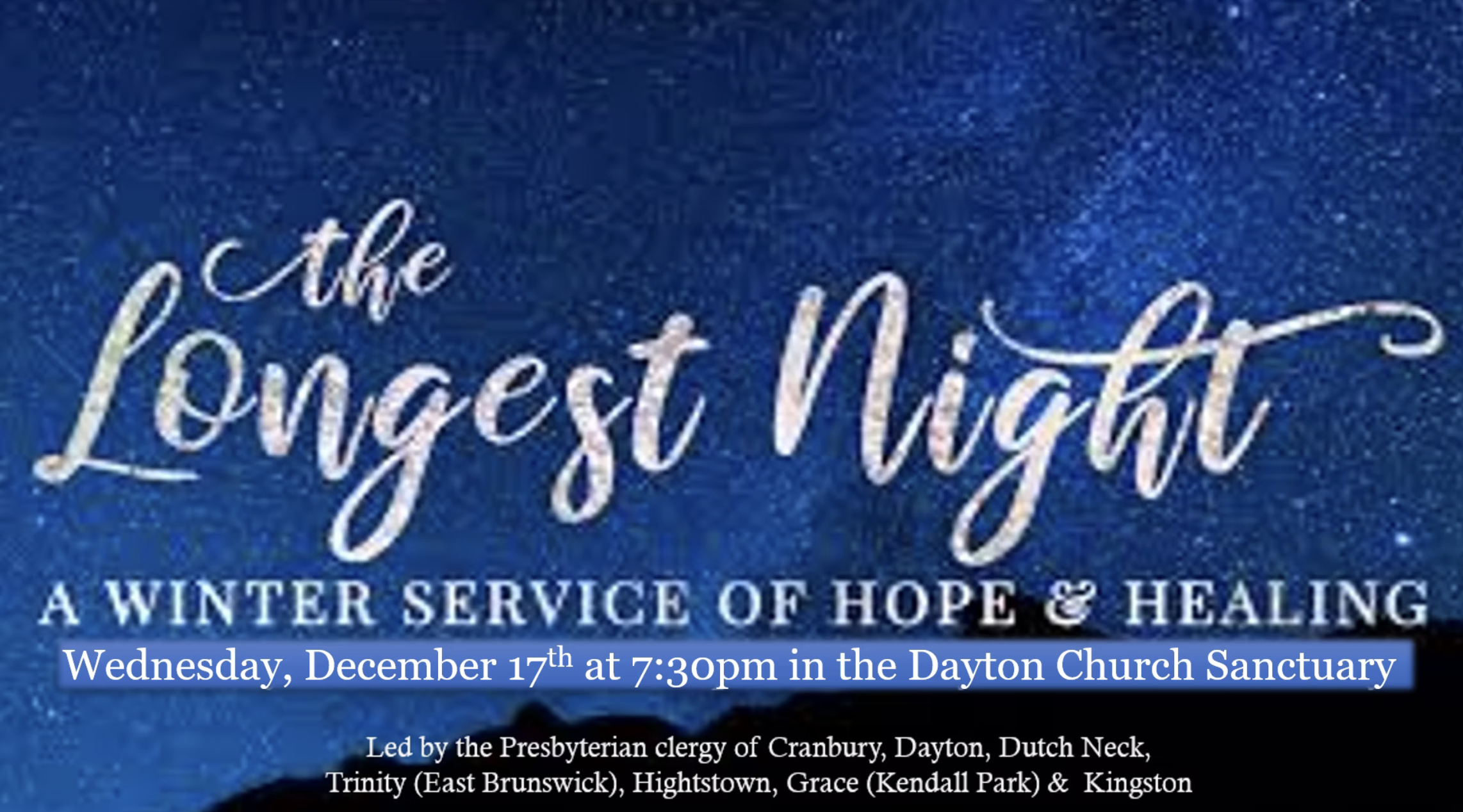 Longest Night Service December 17 