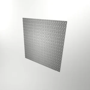Stainless steel diamond plate wall protection