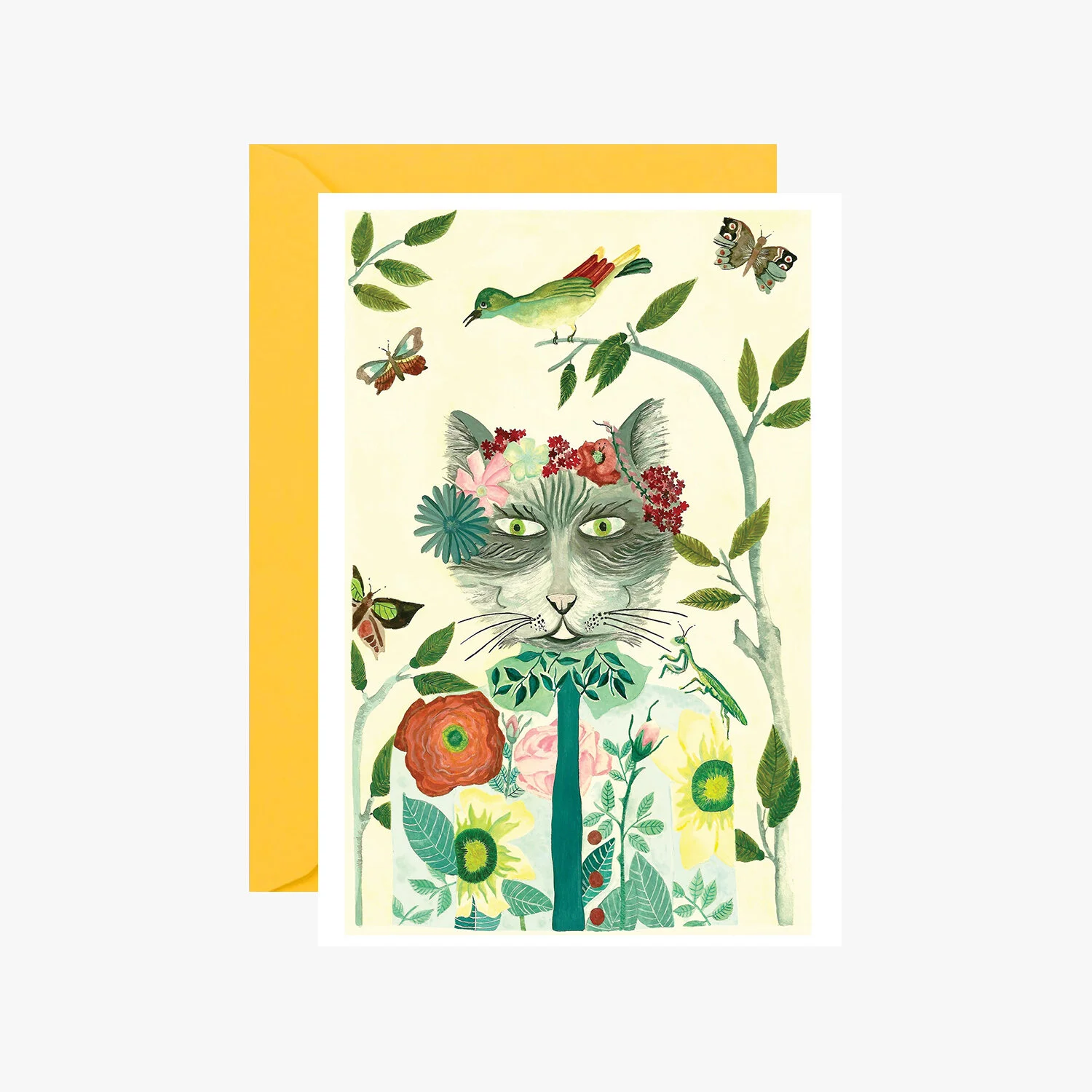 carte postale chat