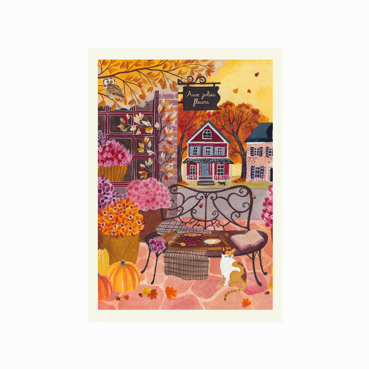 illustration aux jolies fleurs
