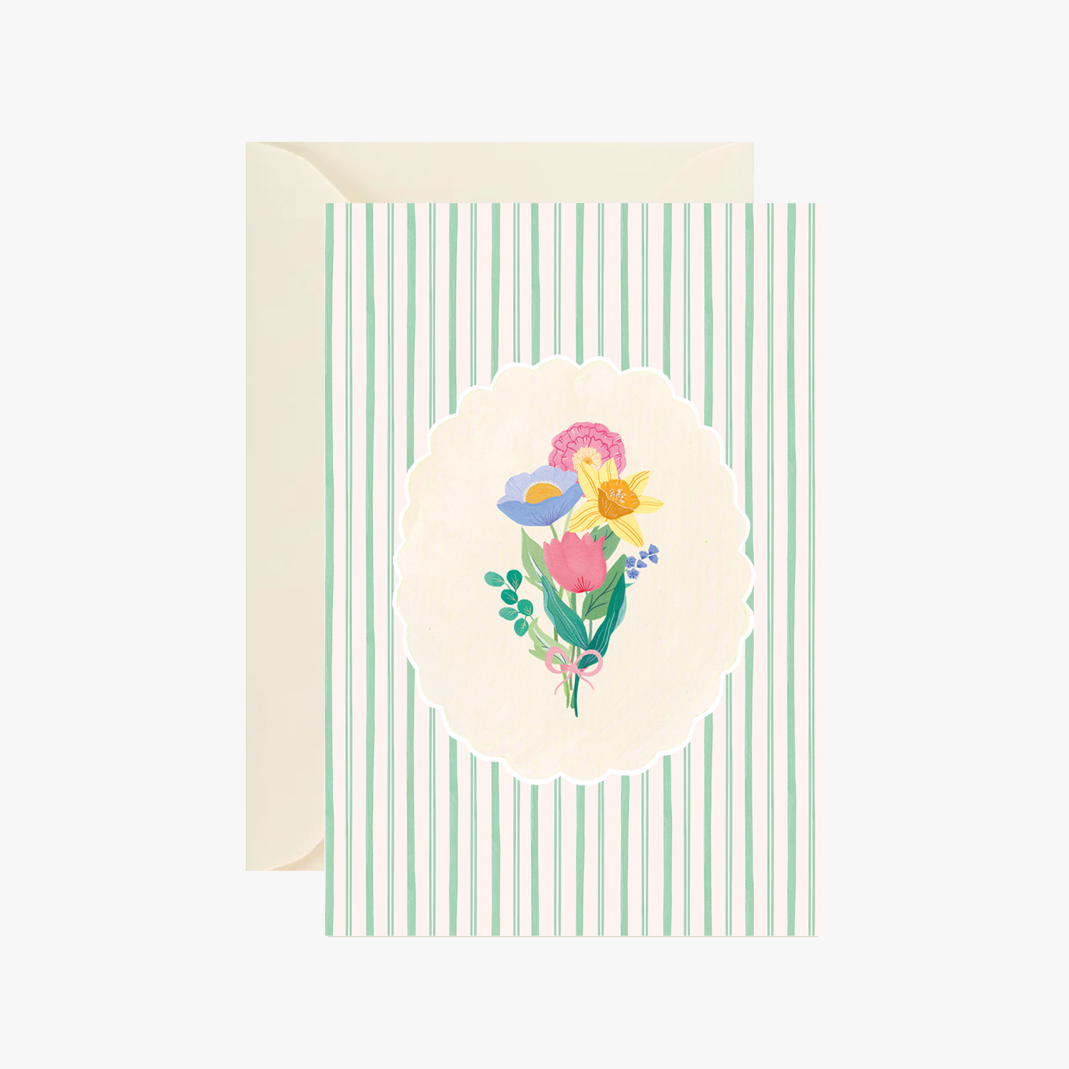 carte postale bouquet