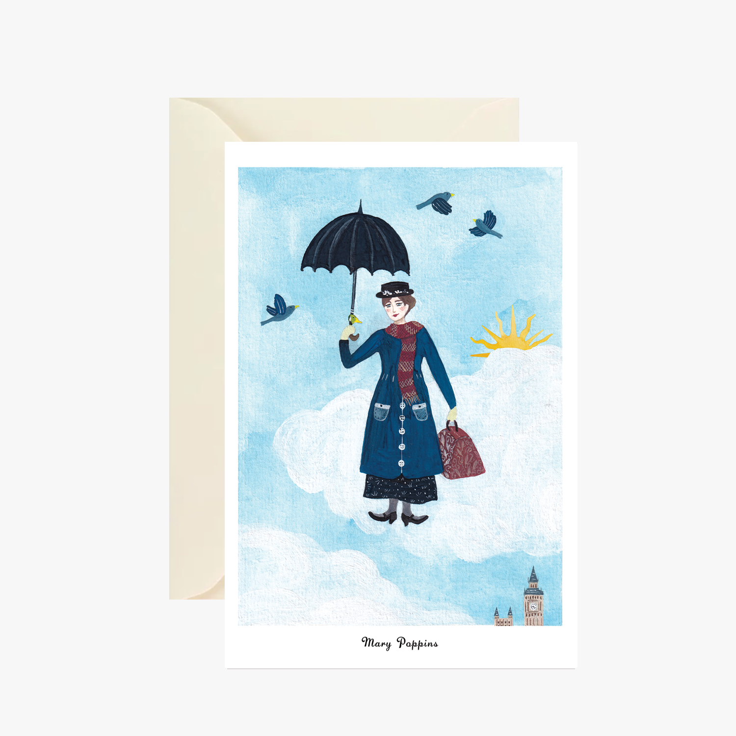 carte postale Mary poppins