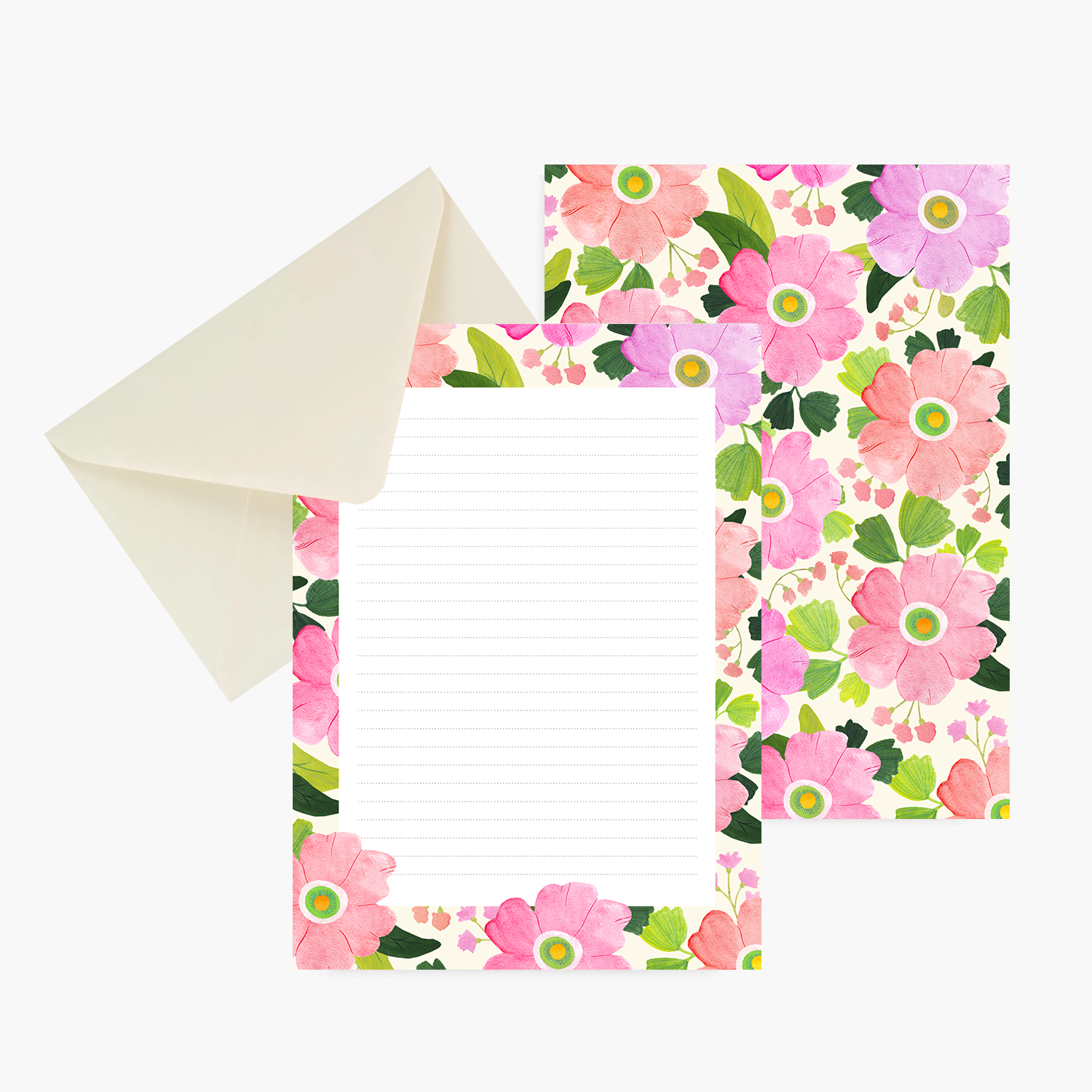 papier à lettres la vie en rose